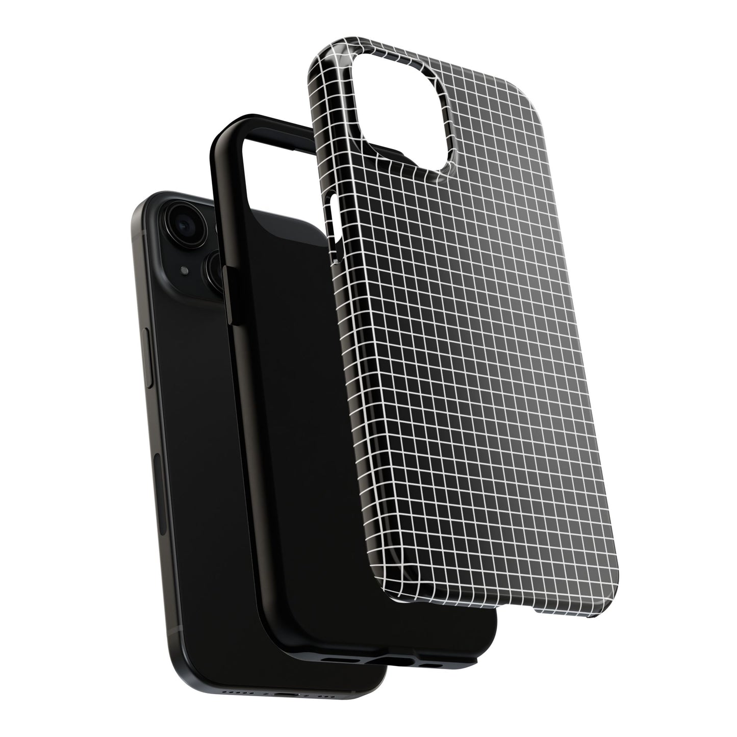 Window Pane Black / White Phone Case