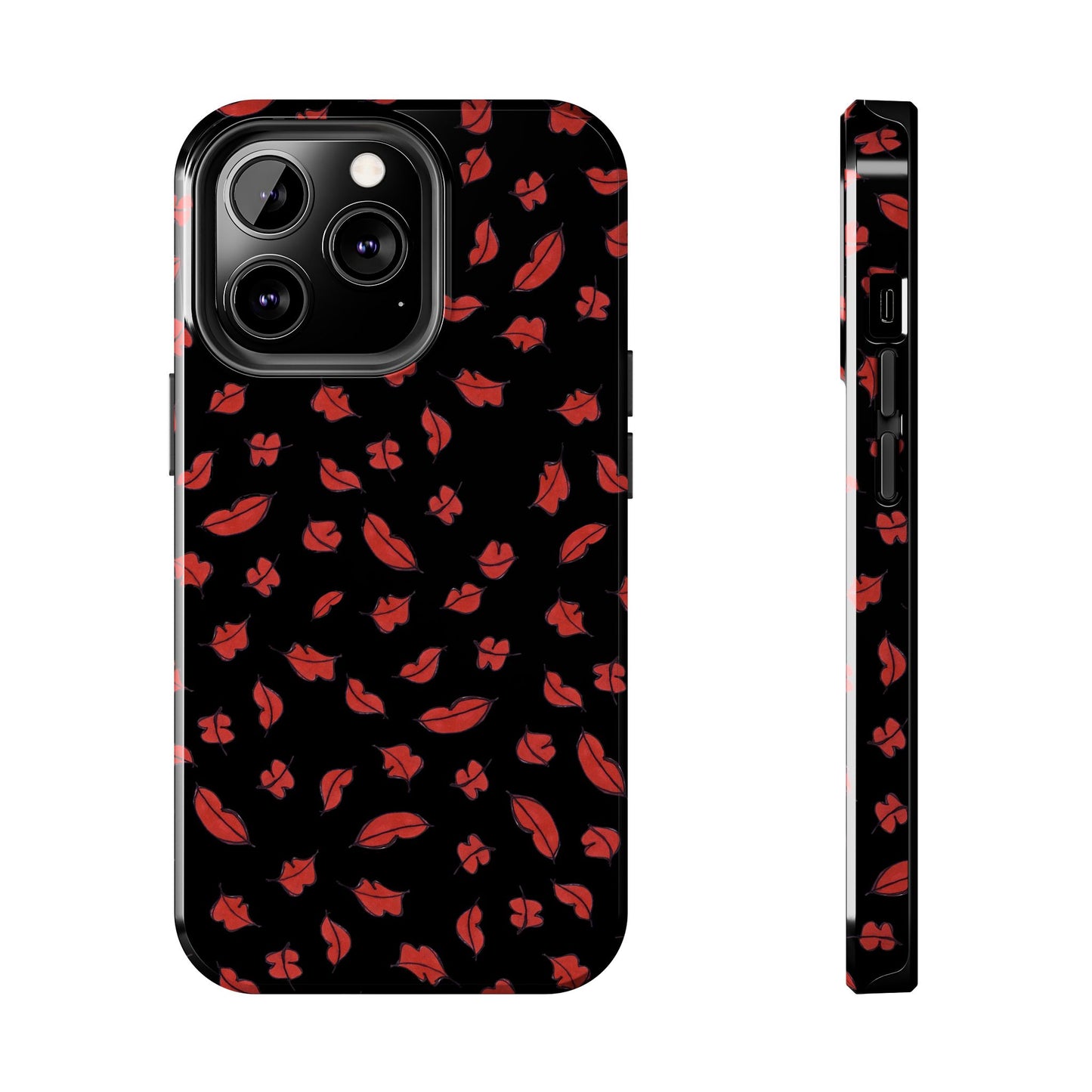 Autumn Lips Black Phone Case