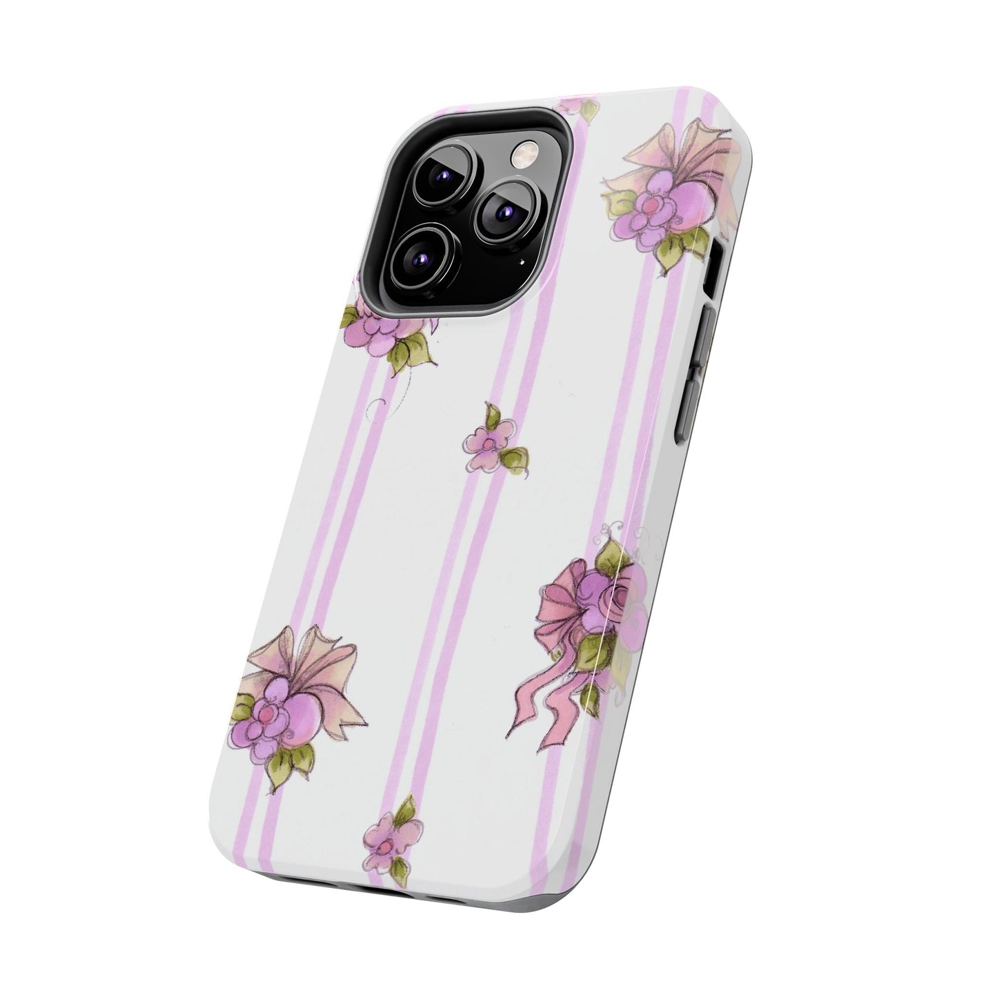 Flower Model Flower Stripe Phone Case