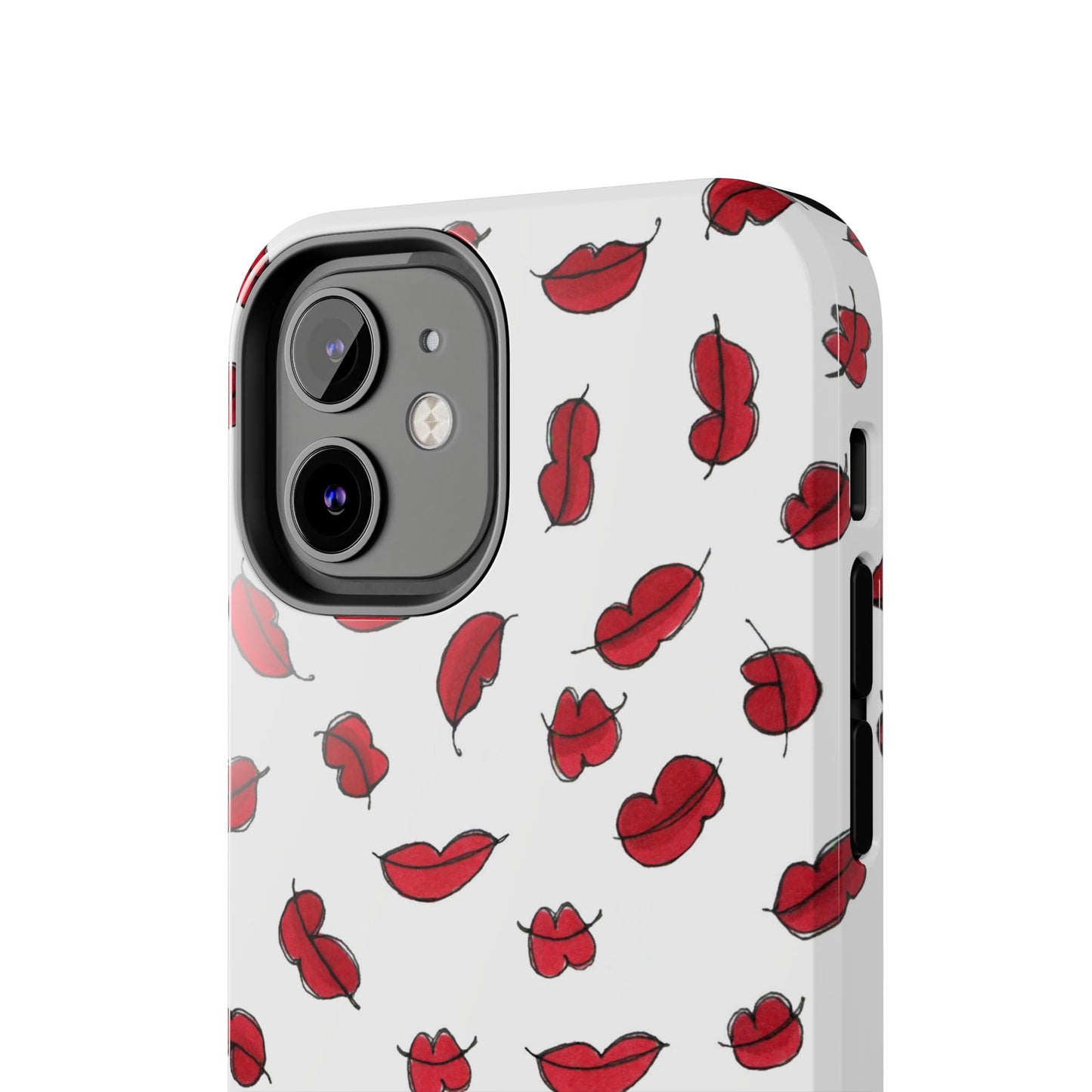 Lotsa Lips White Phone Case