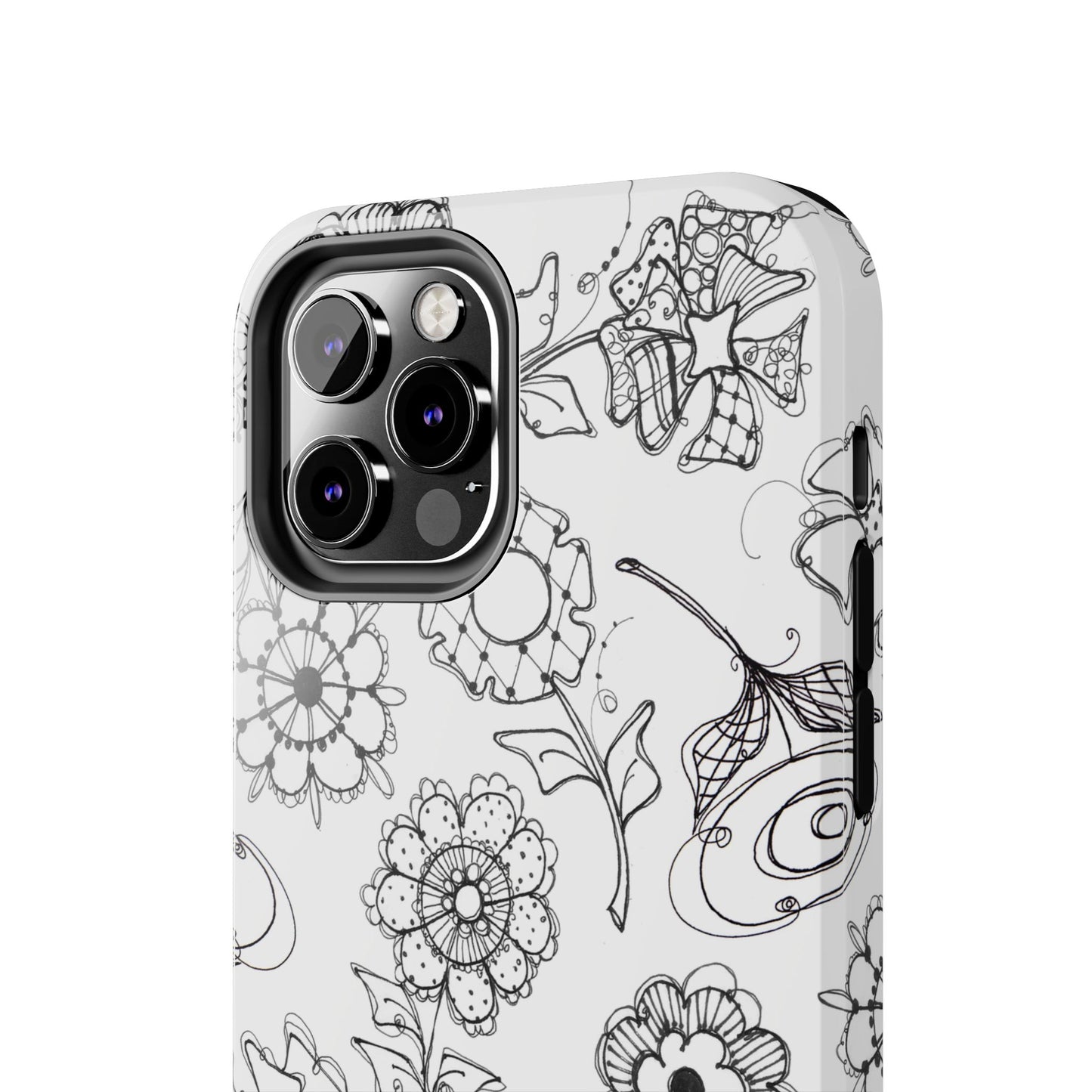 Paper Posies White Phone Case