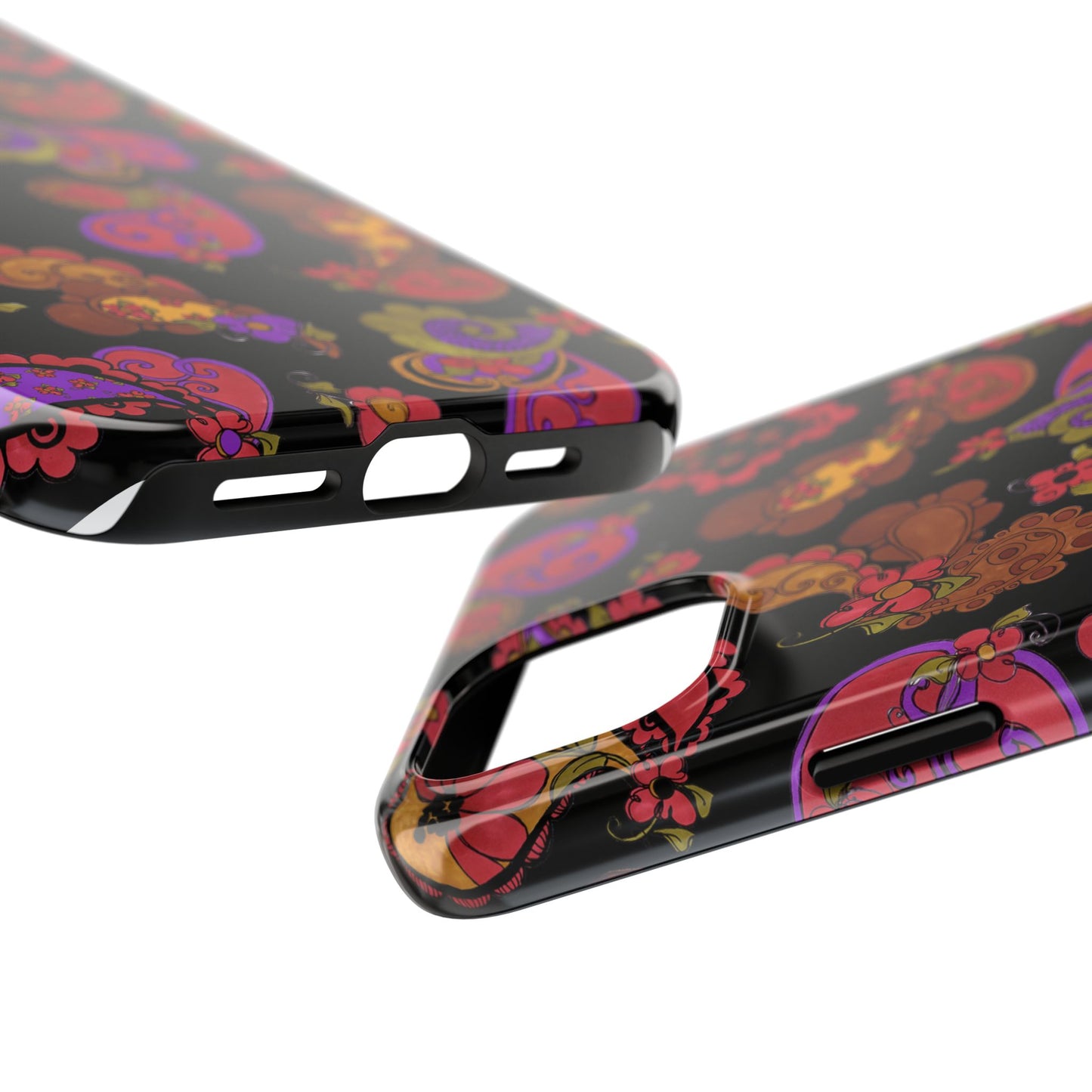 Posie Paisley Black Phone Case