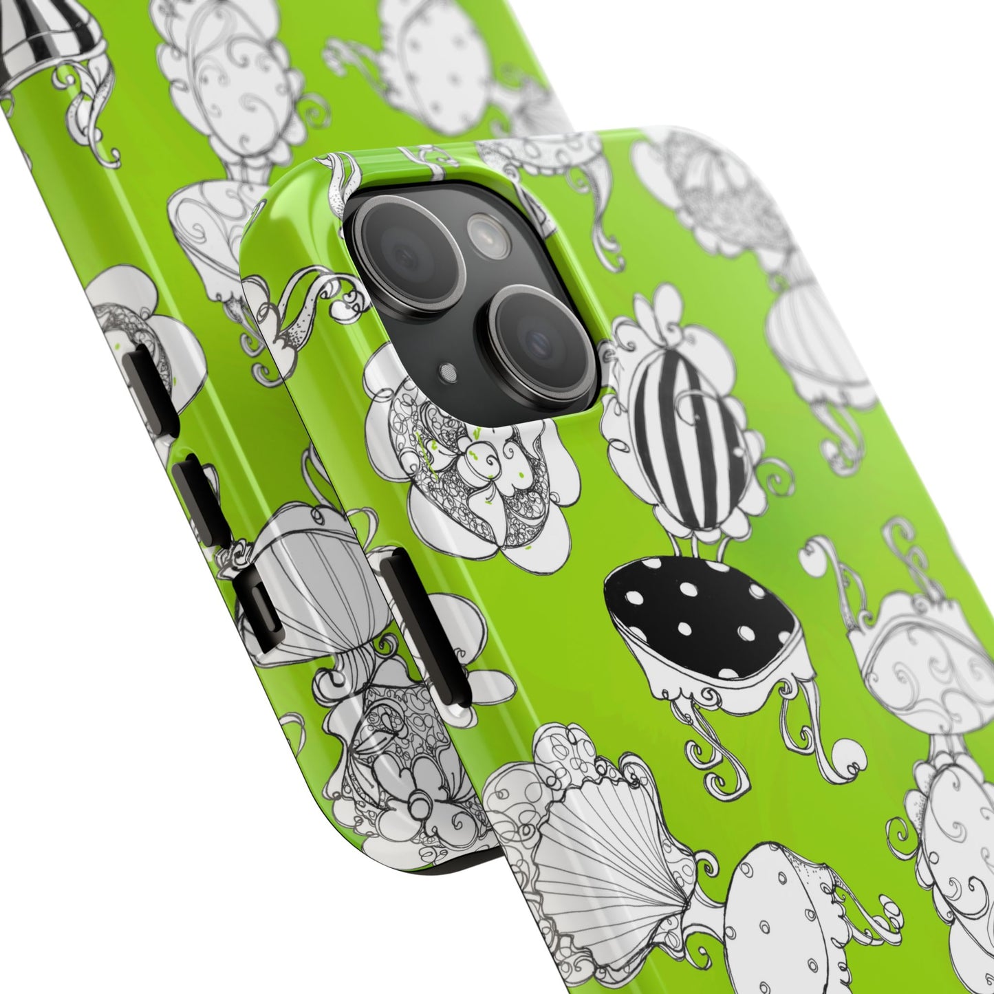 Bistro Chairs Lime Phone Case
