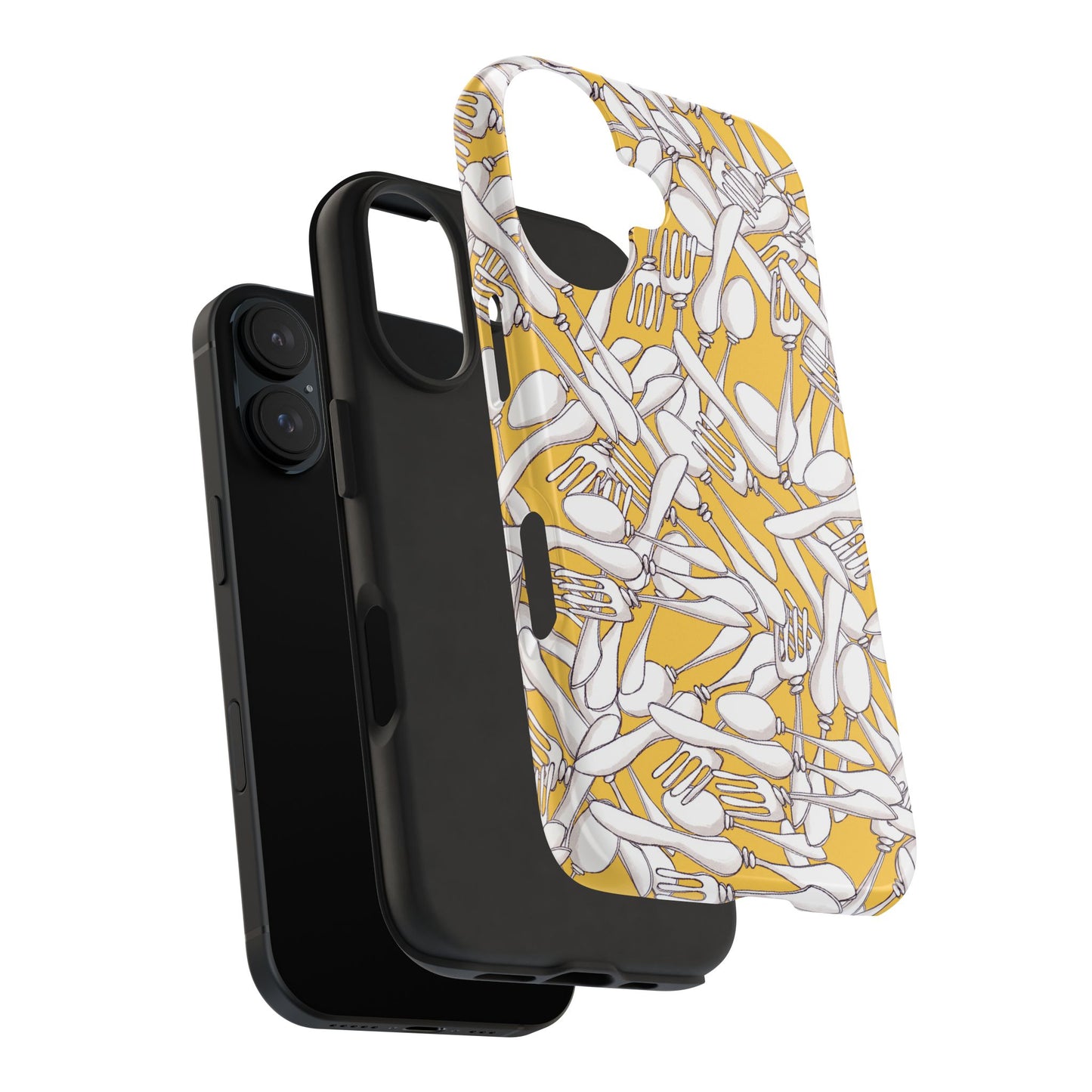 Silverware Wars Yellow Phone Case