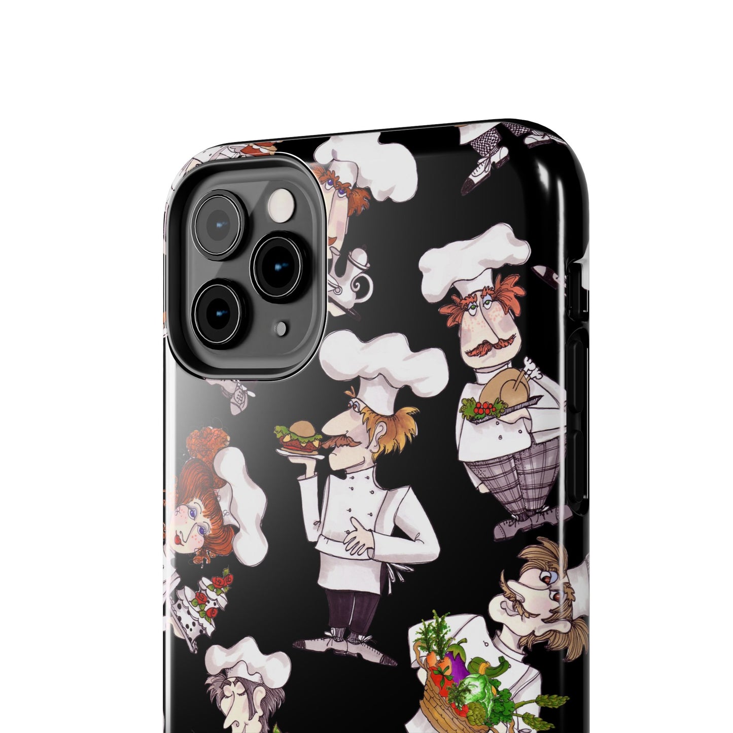 Tossed Chefs Black Phone Case