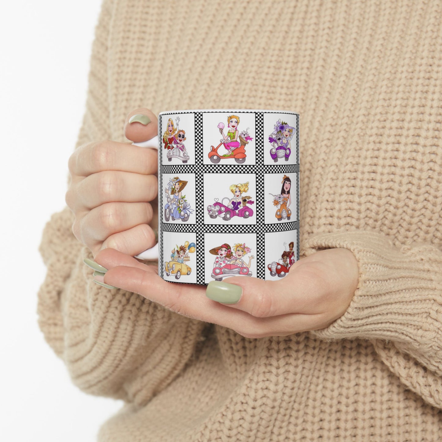 Fast Women Parade Checkerboard Cup