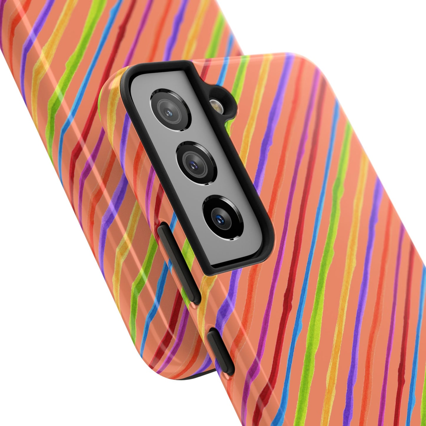 Calico Stripe Orange Phone Case