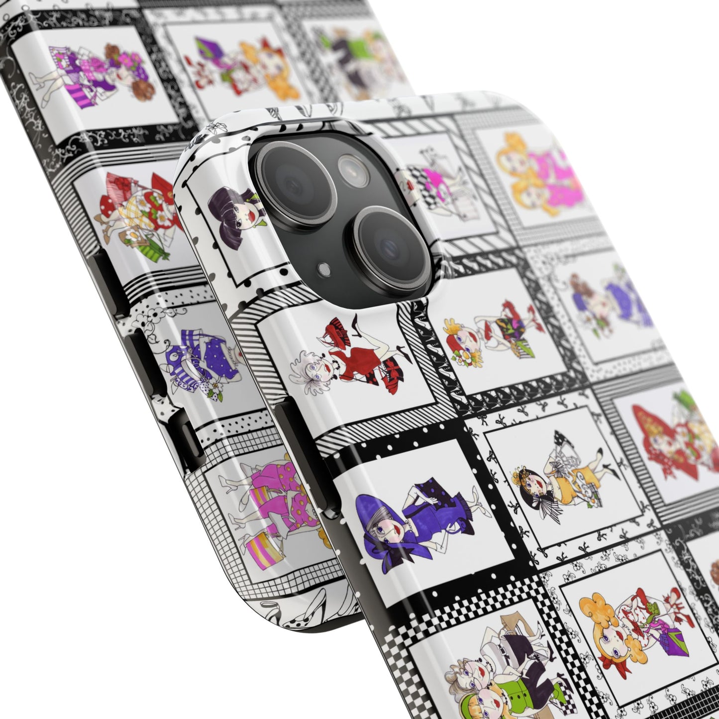 Gone Shopping White / Black Phone Case