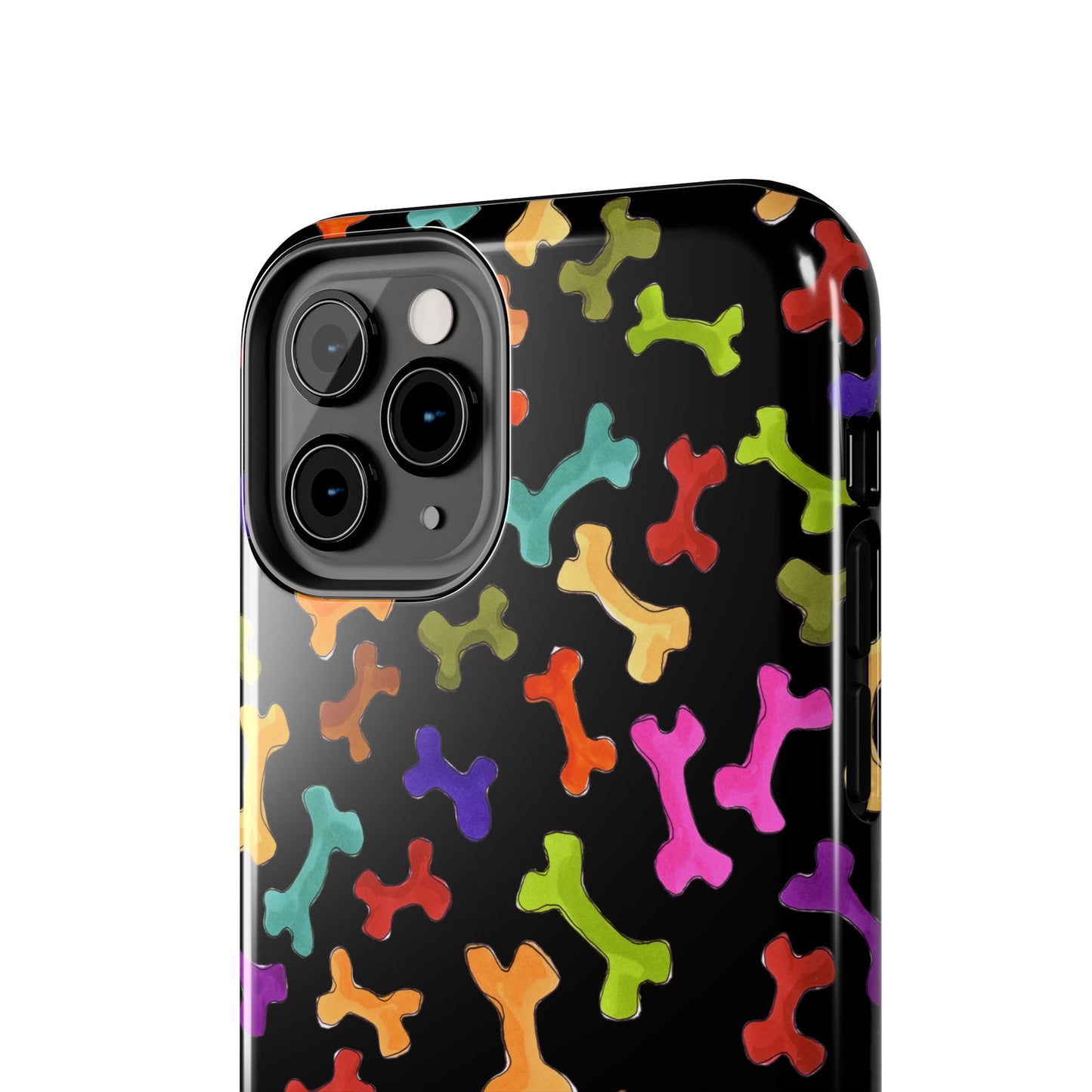 Happy Bones Black Phone Case