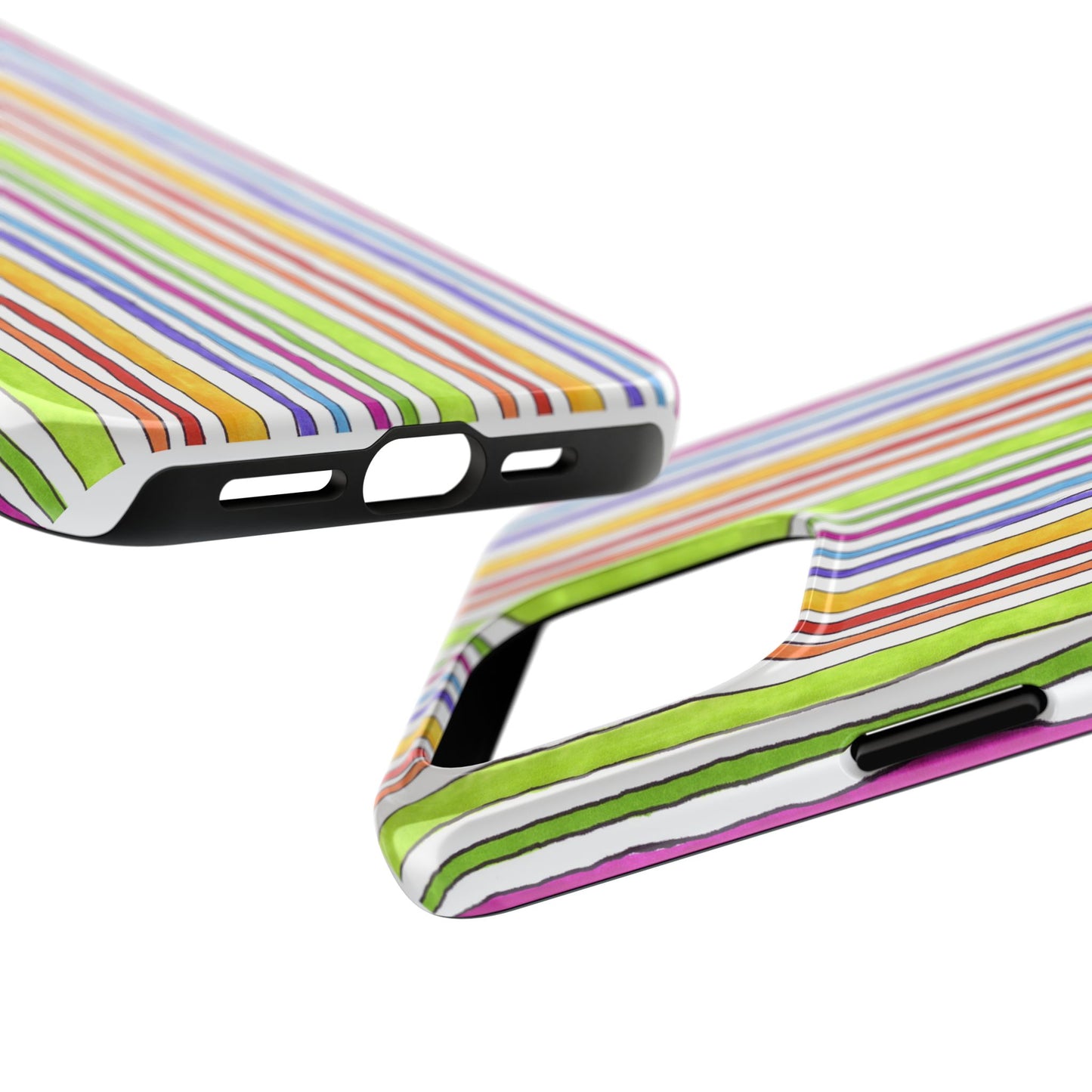 Stripe Fancy White Phone Case