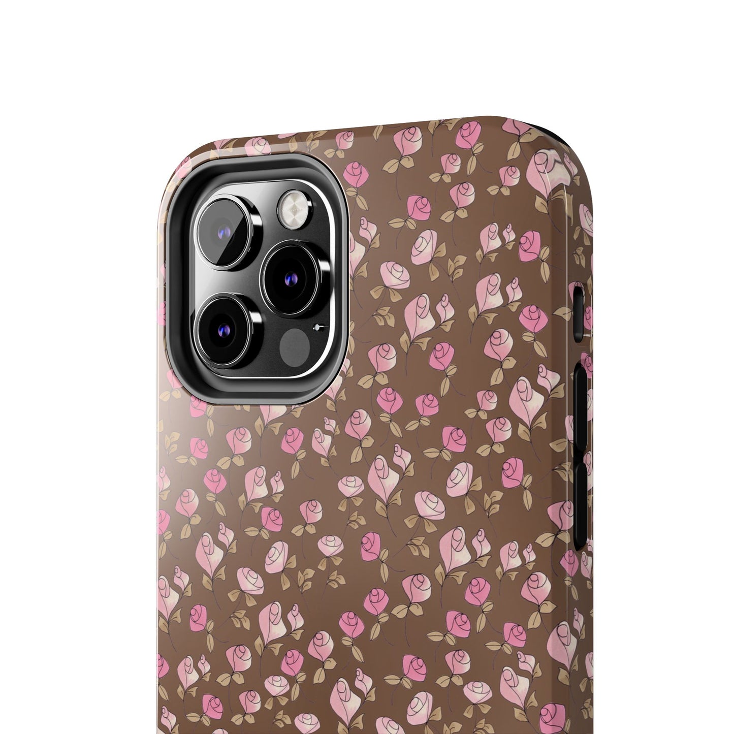 Little Bitty Roses Chocolate Phone Case