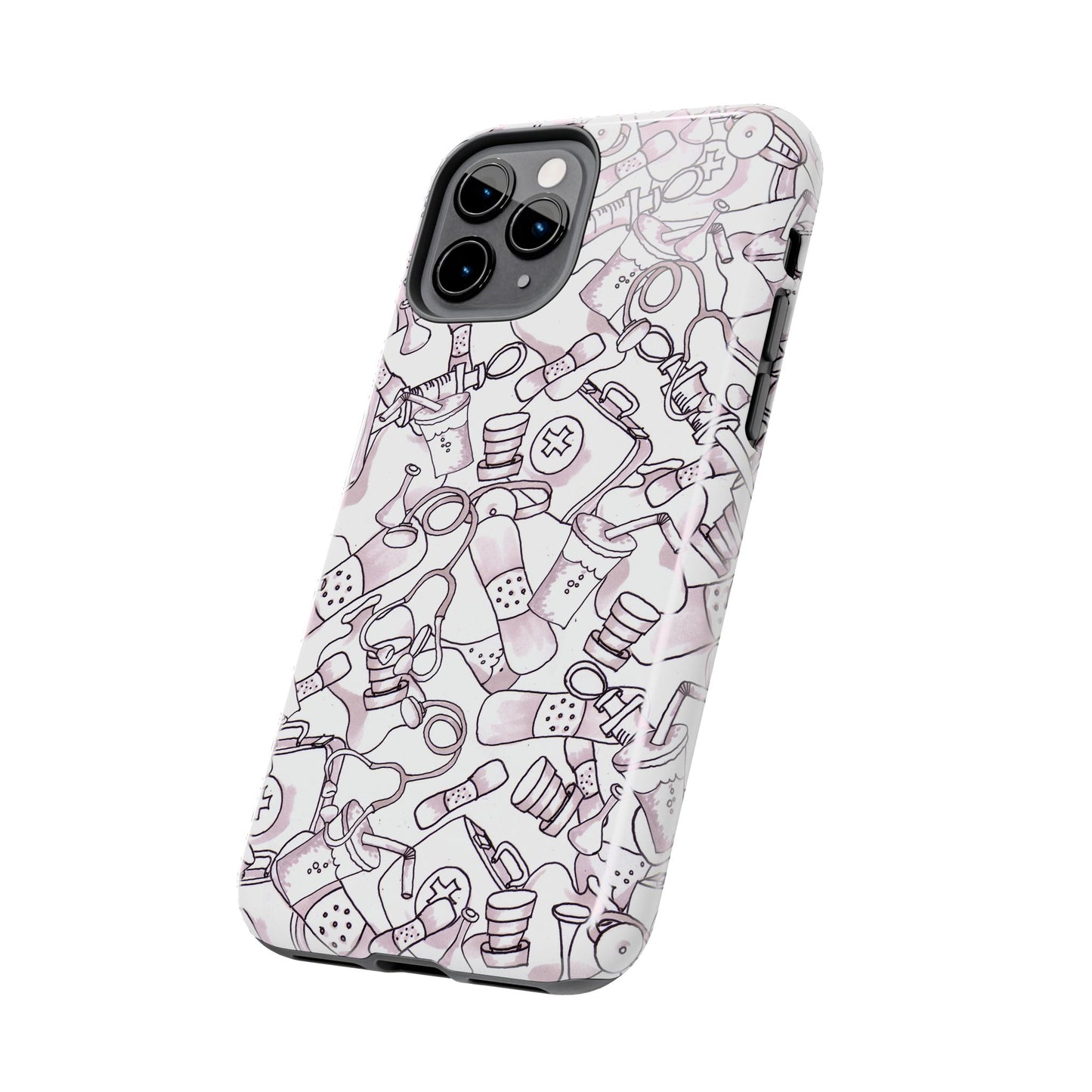 Med Stuff White Phone Case