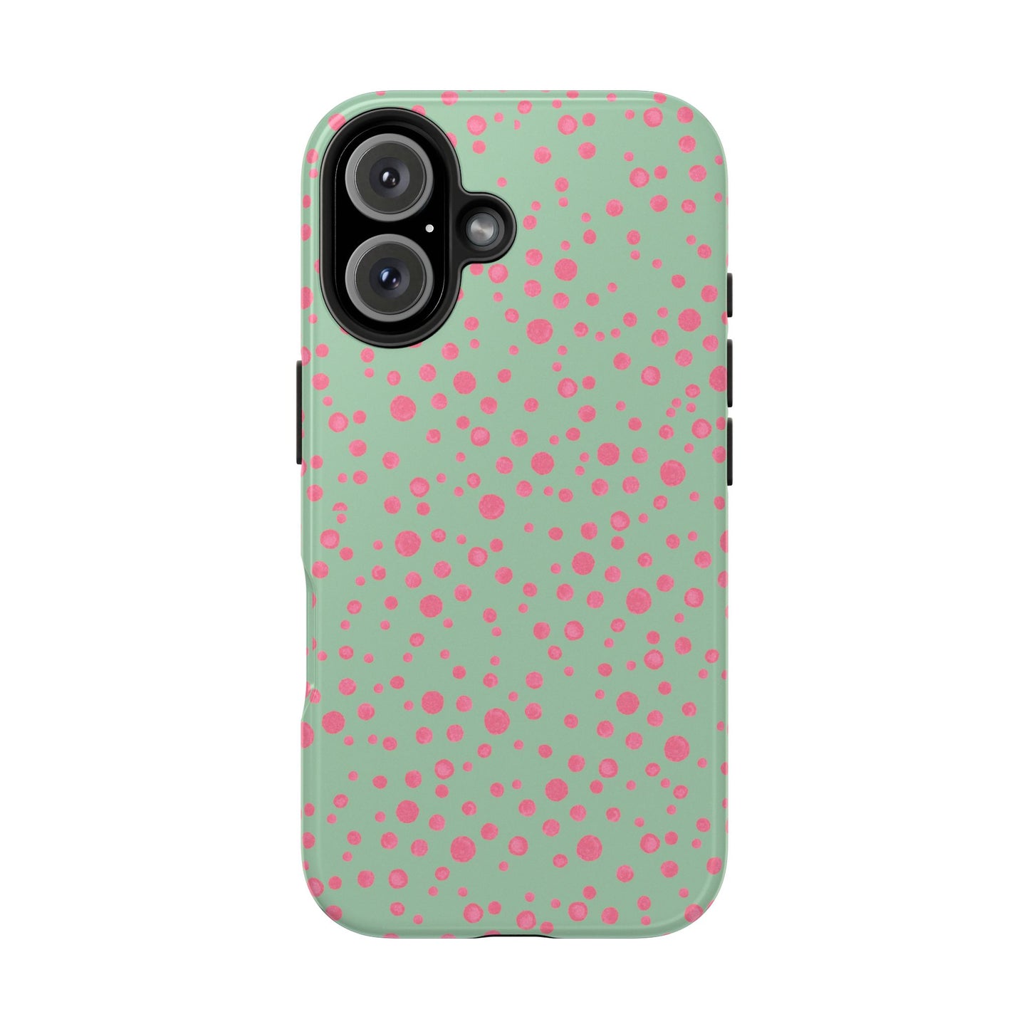 Balloon Dots Sage / Pink Phone Case