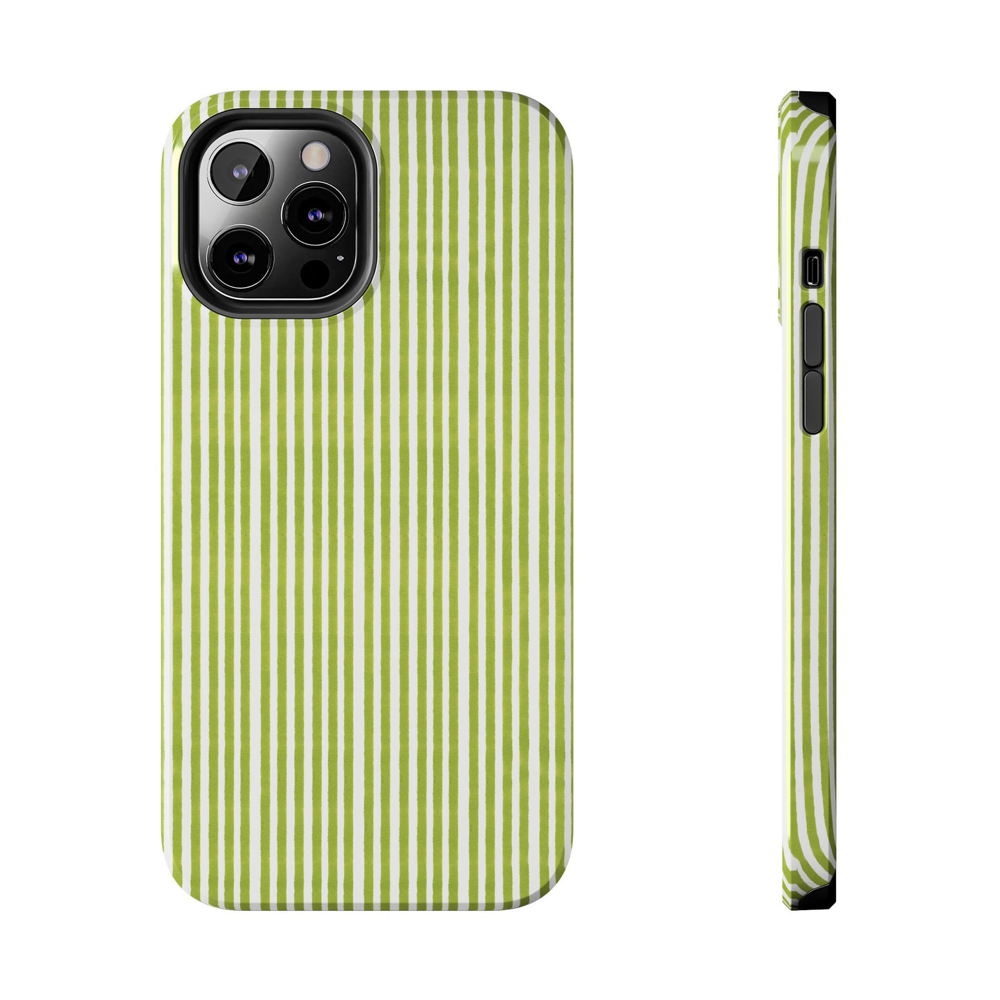 Lazy Stripe Lime Phone Case