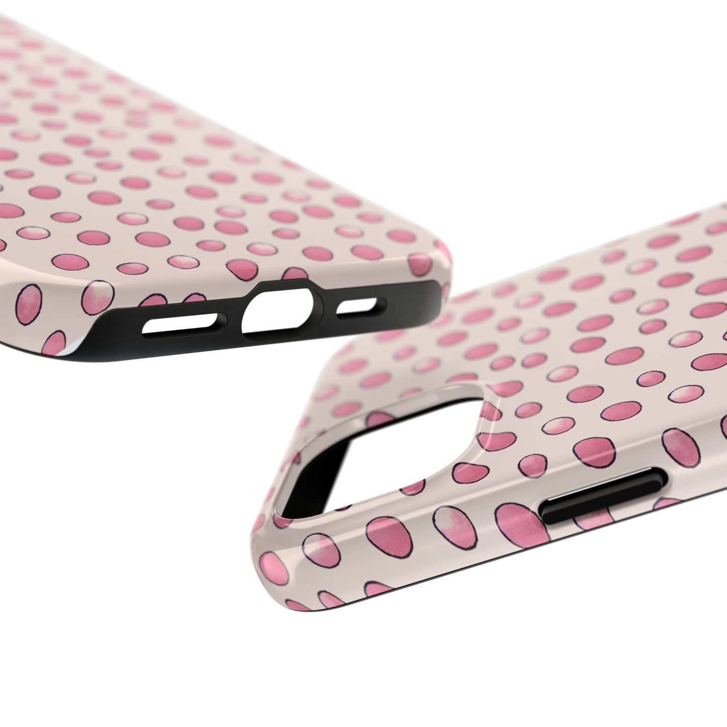 Egg Dots Vanilla / Pink Phone Case