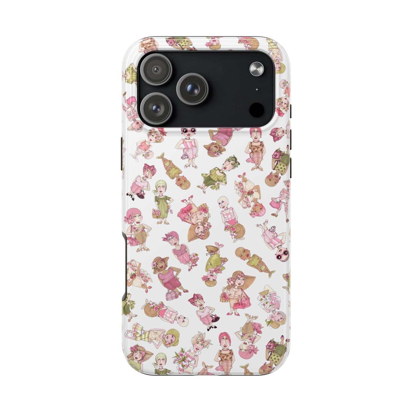 Tossed Ladies White Phone Case