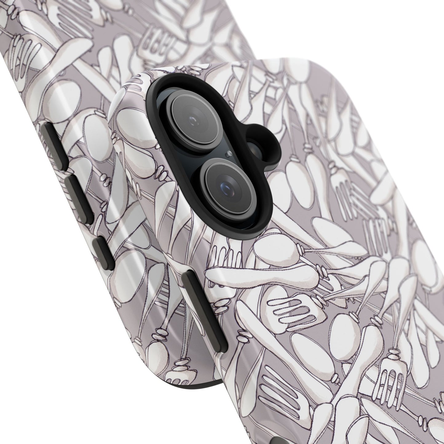 Silverware Wars Silver Phone Case