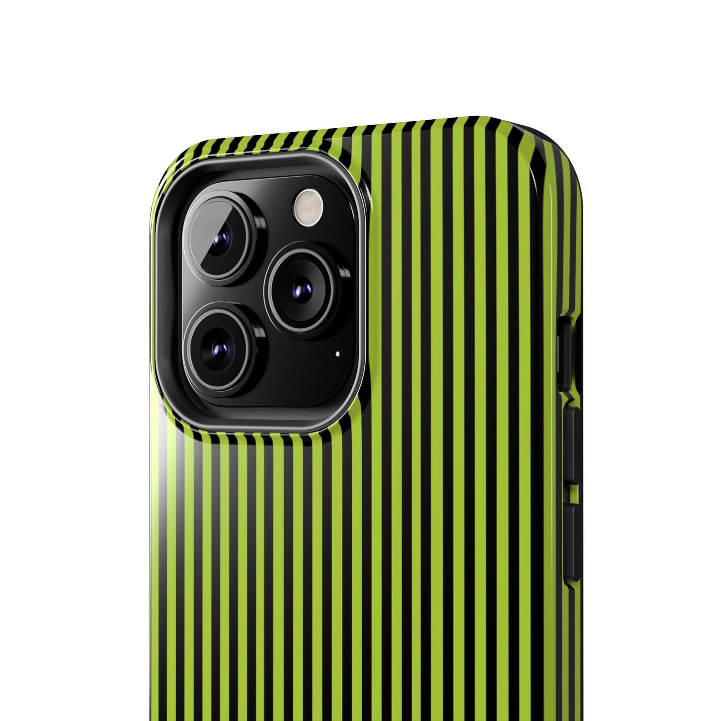 Stripe Green / Black Phone Case
