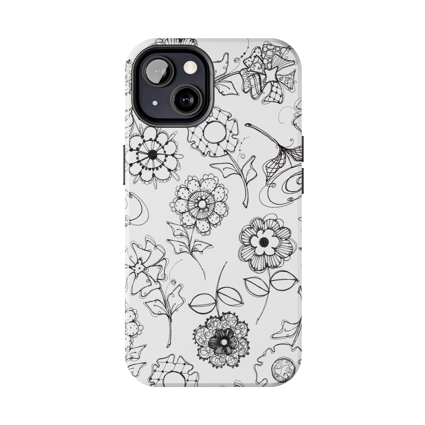 Paper Posies White Phone Case