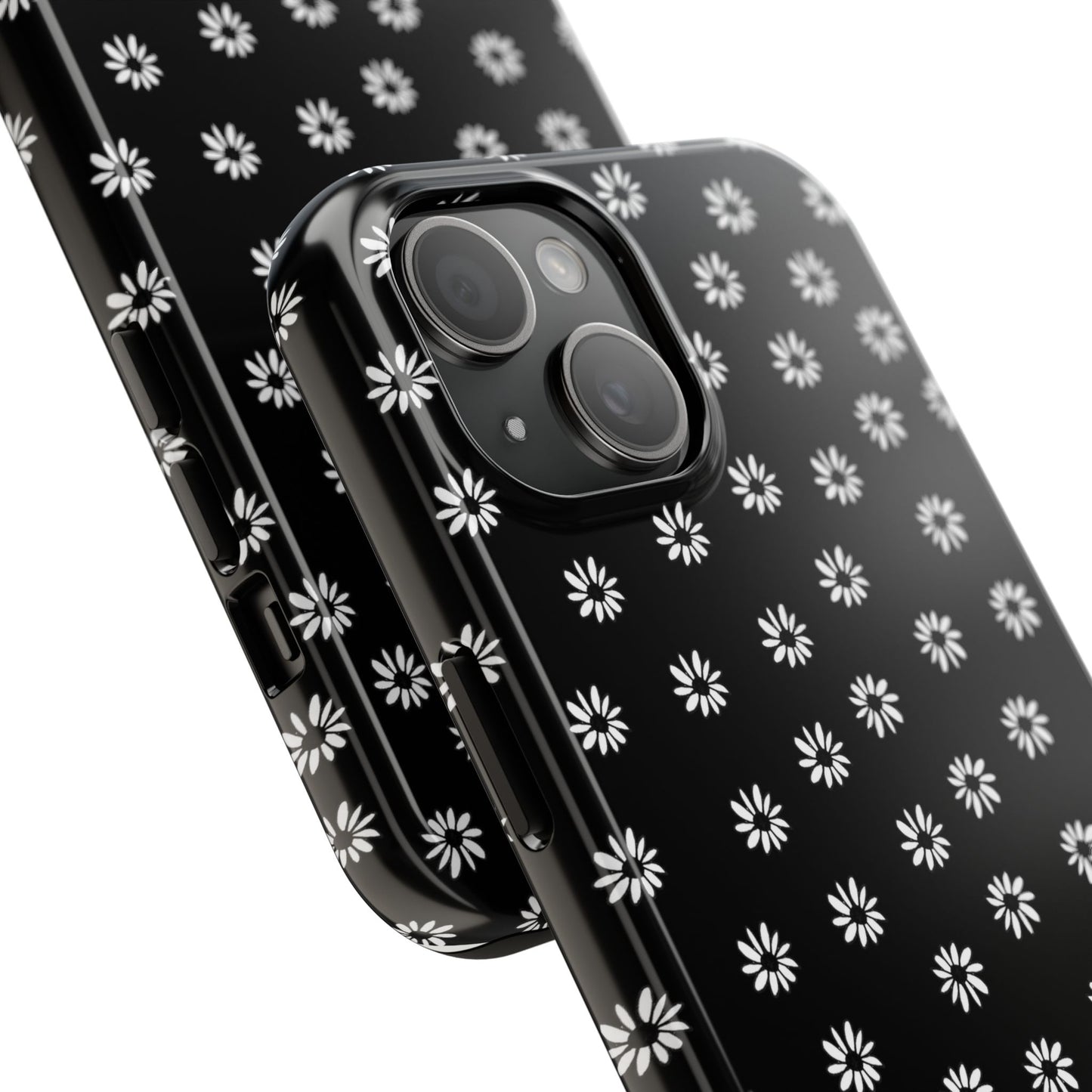 Daisy Dot Black / White Phone Case
