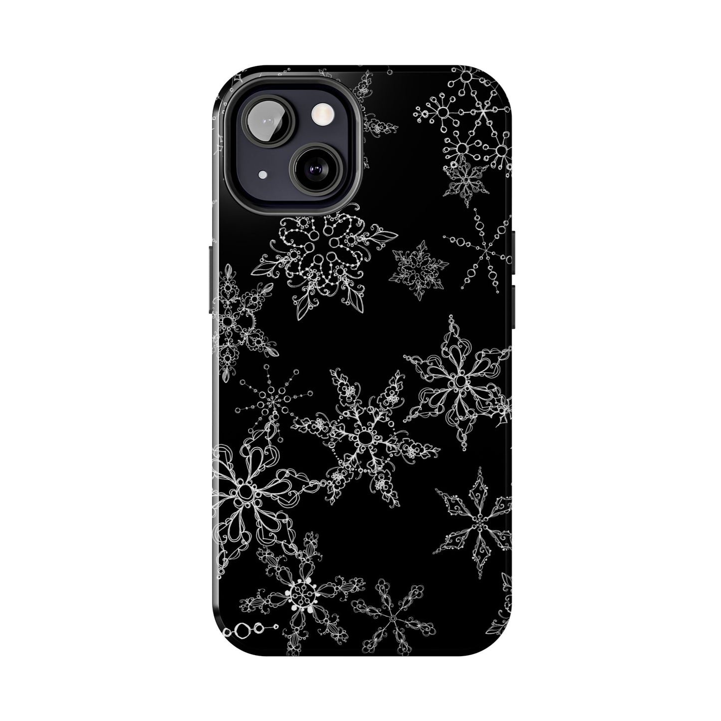Random Flakes Black Phone Case