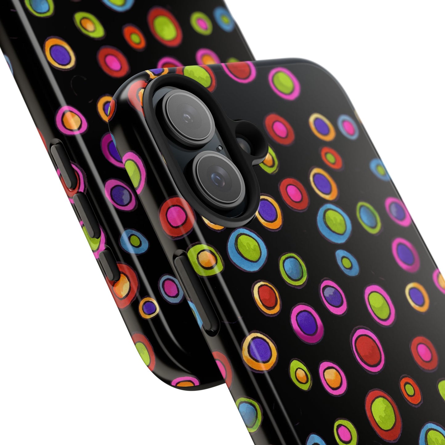 Dopey Dots Black Phone Case