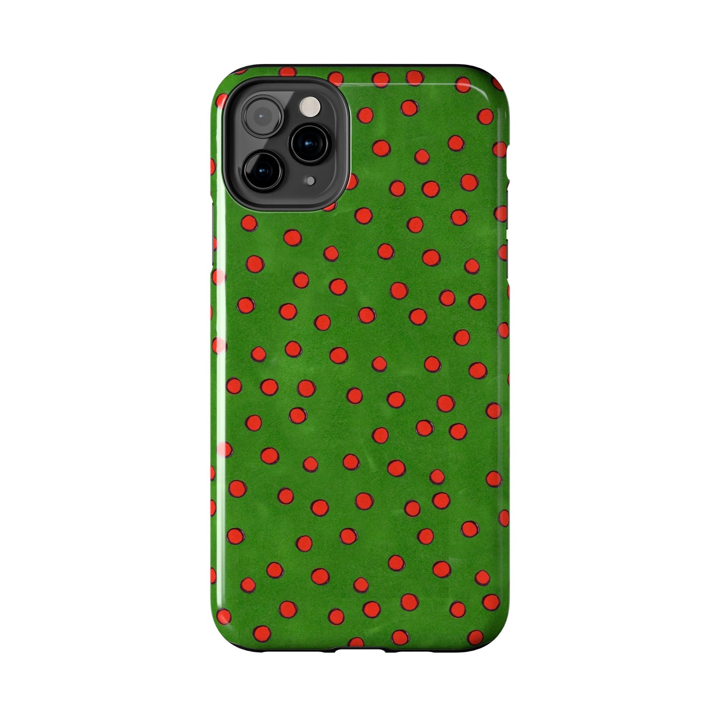 Dinky Dots Green / Red Phone Case