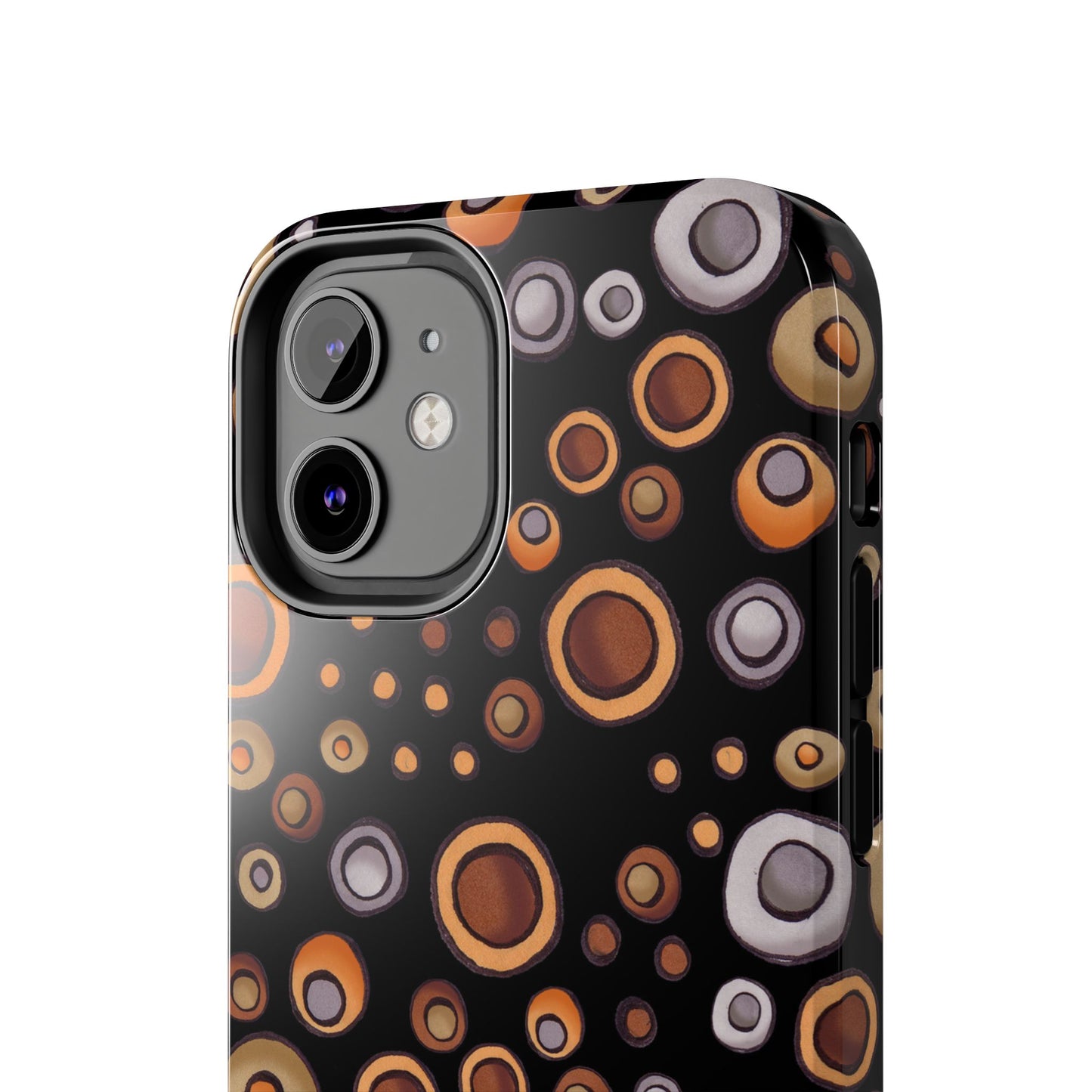 Doggy Dots Black Phone Case