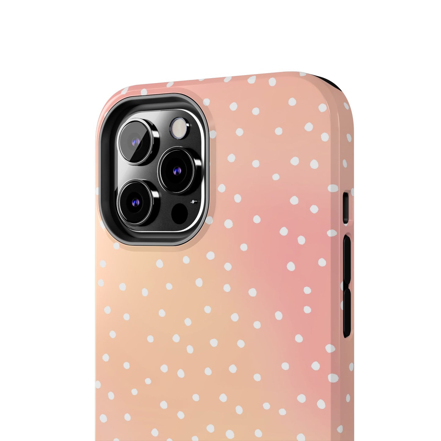 Dinky Dots Peach / White Phone Case