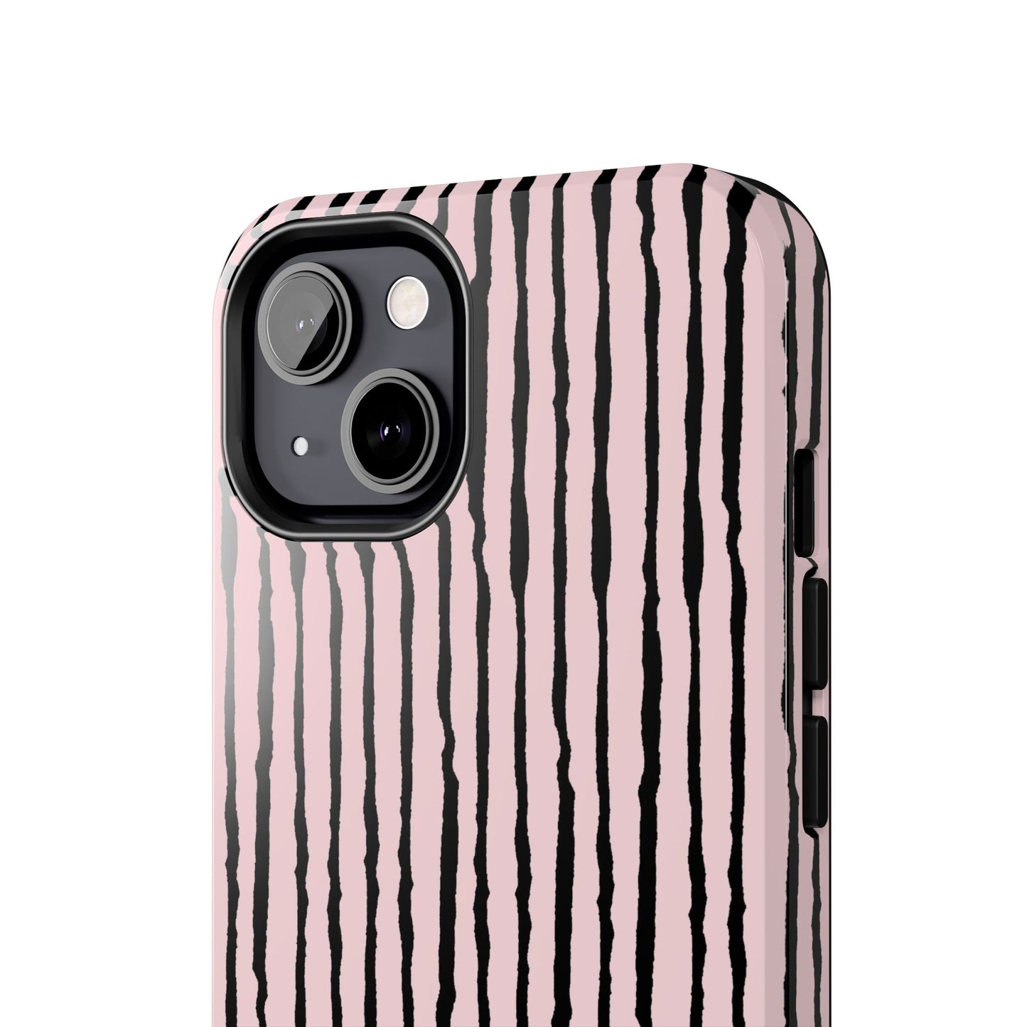 Sorta Stripe Light Pink / Black Phone Case