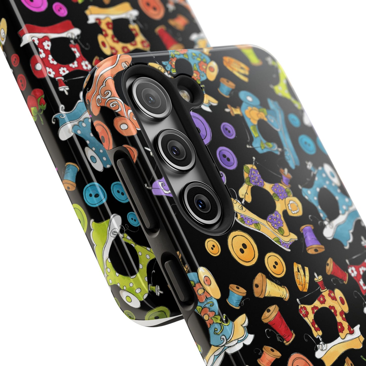Sew Assorted Black Phone Case