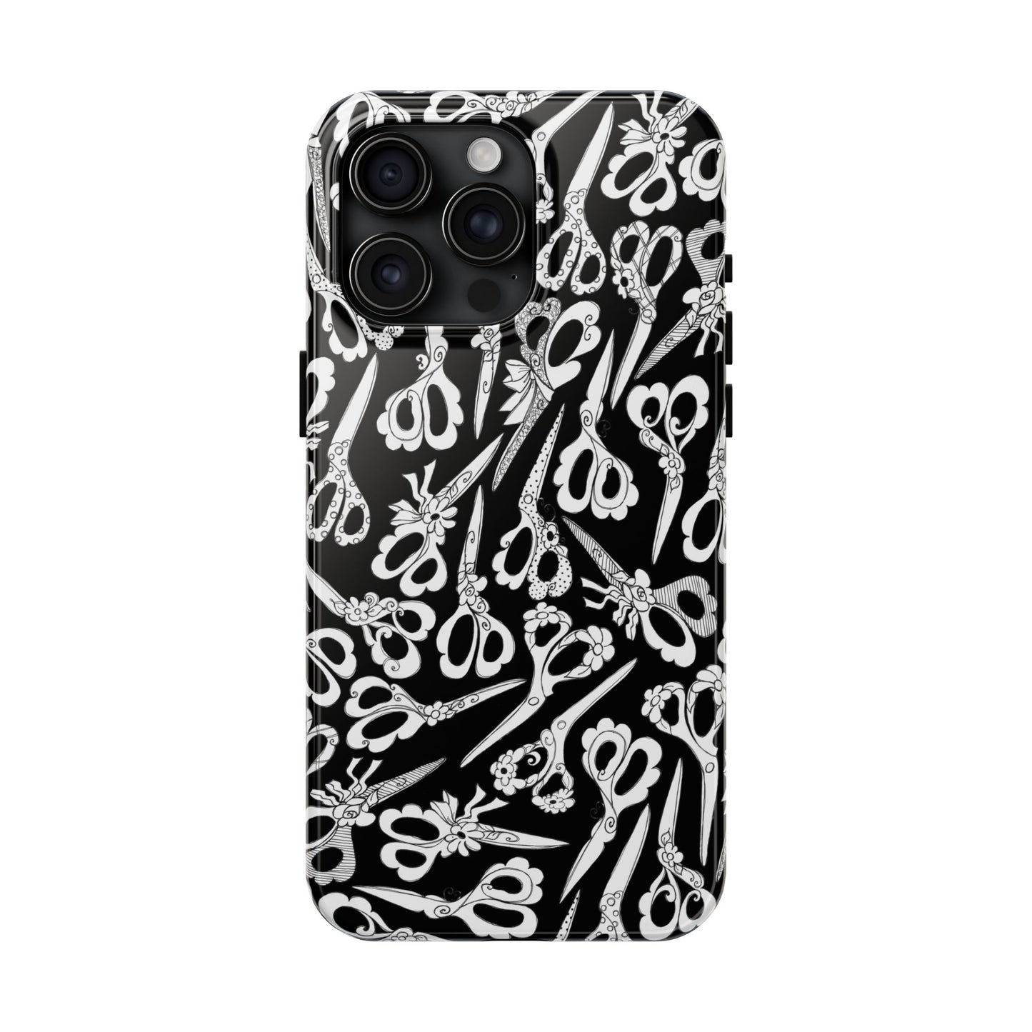 Scissor Blizzard Black Phone Case