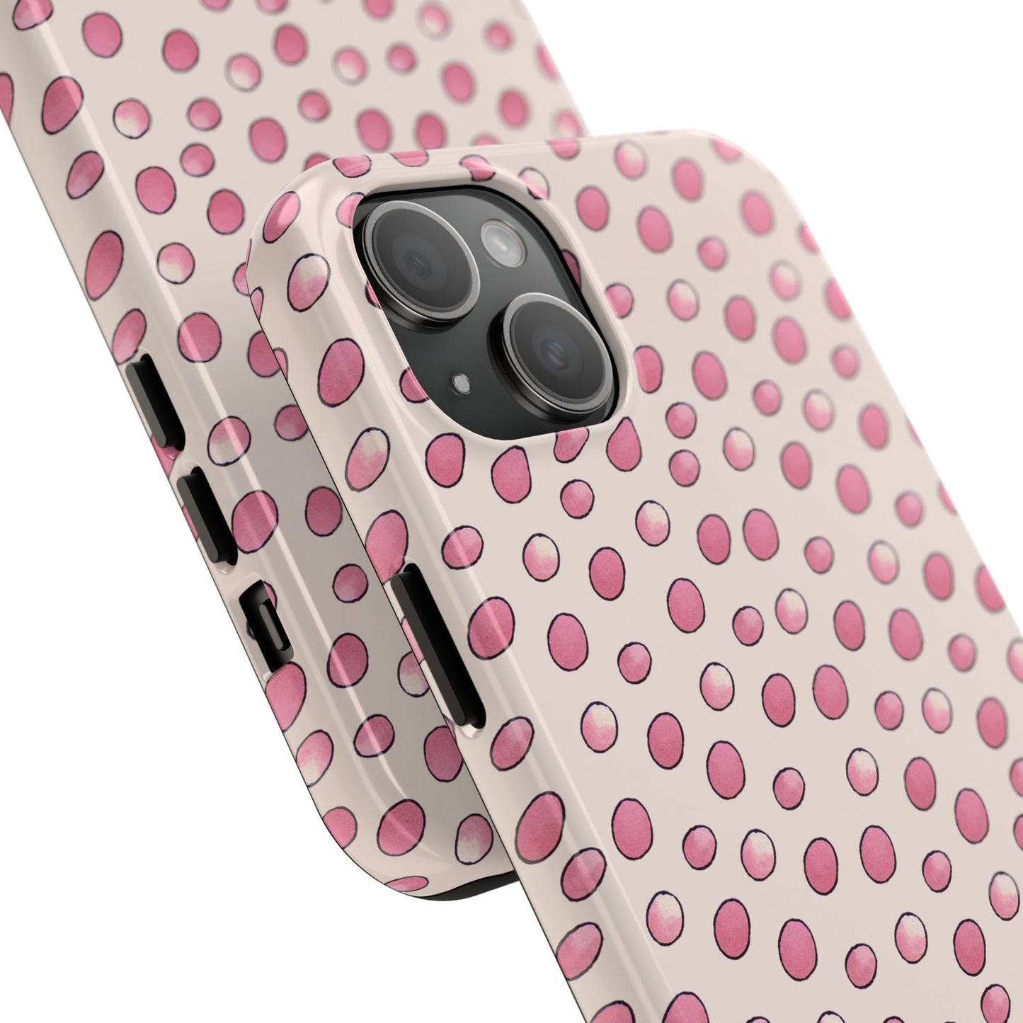 Egg Dots Vanilla / Pink Phone Case