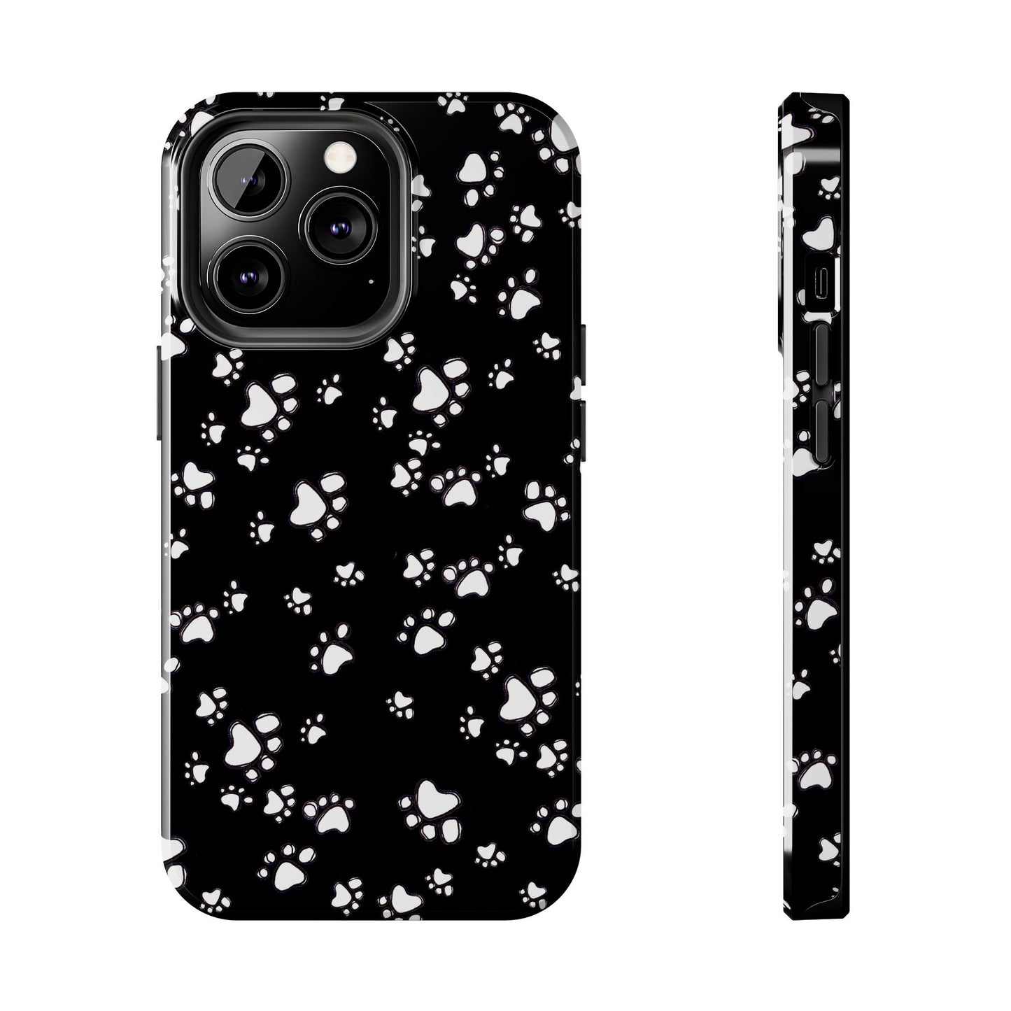 Paw Flakes Black Phone Case