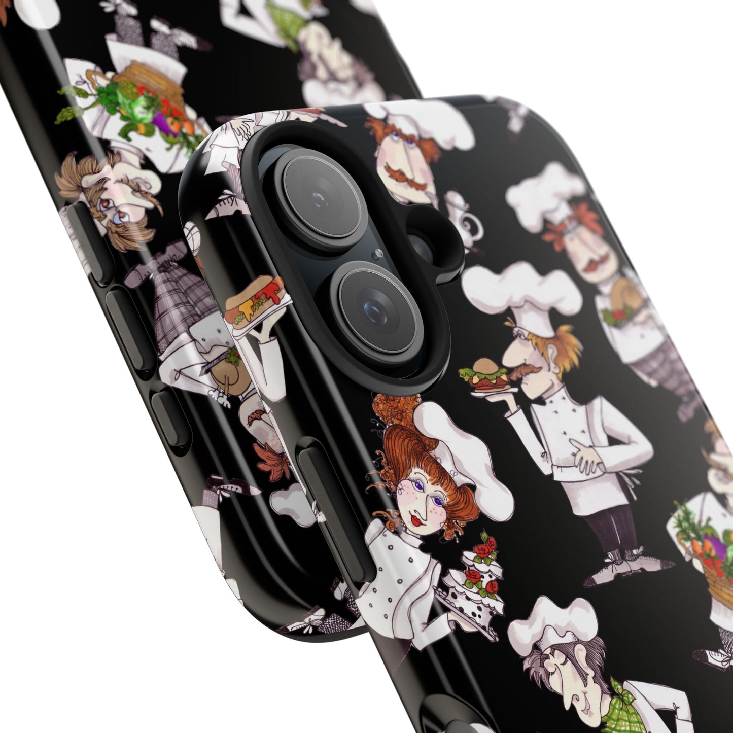 Tossed Chefs Black Phone Case