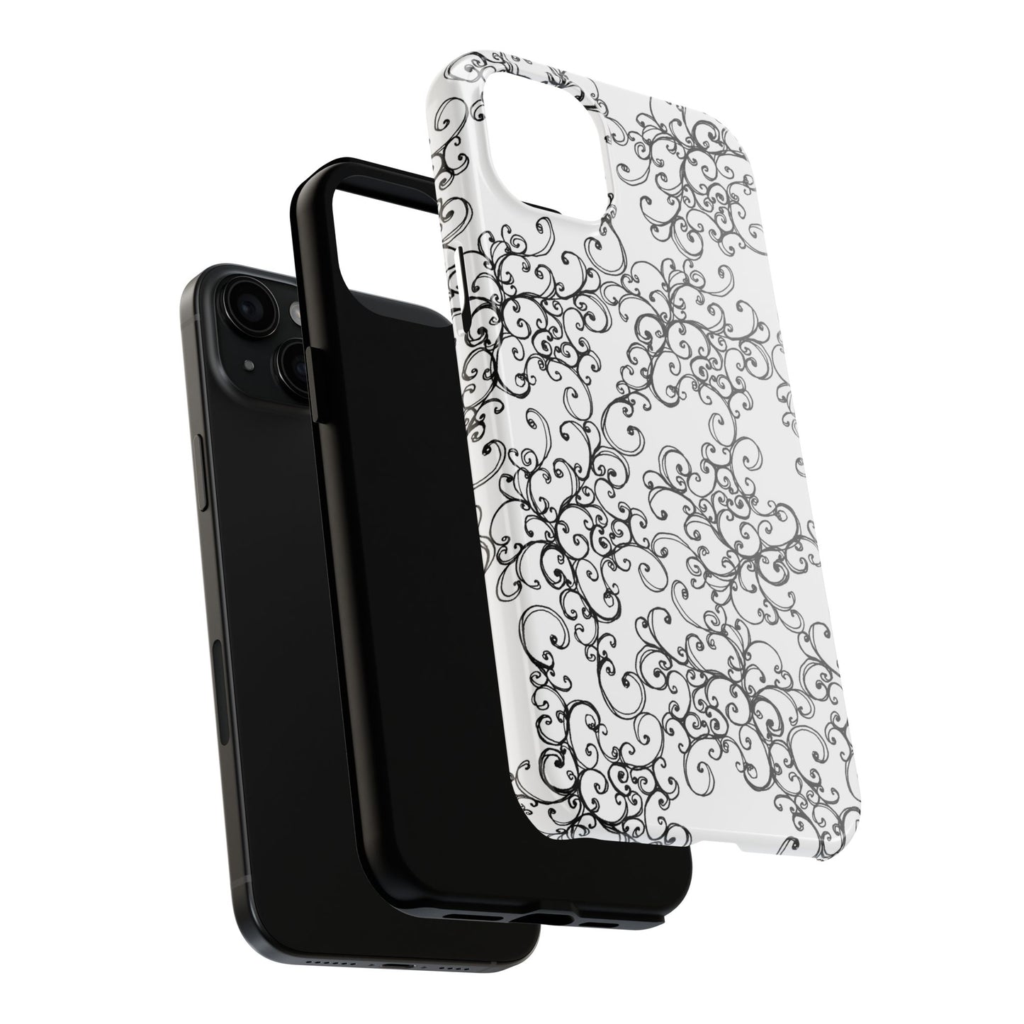 Poodle Scroll Phone Case