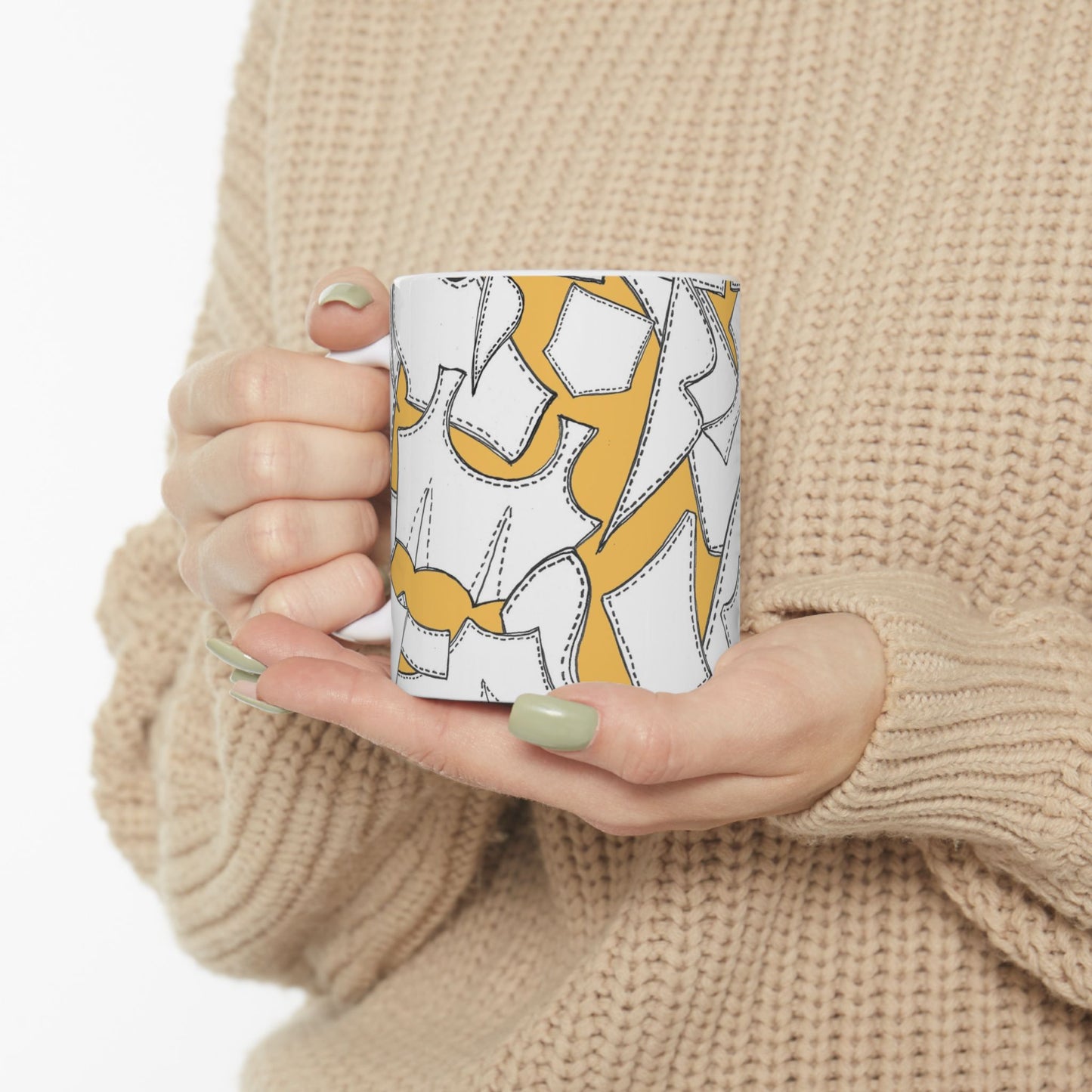 Pattern Pieces Yellow Cup