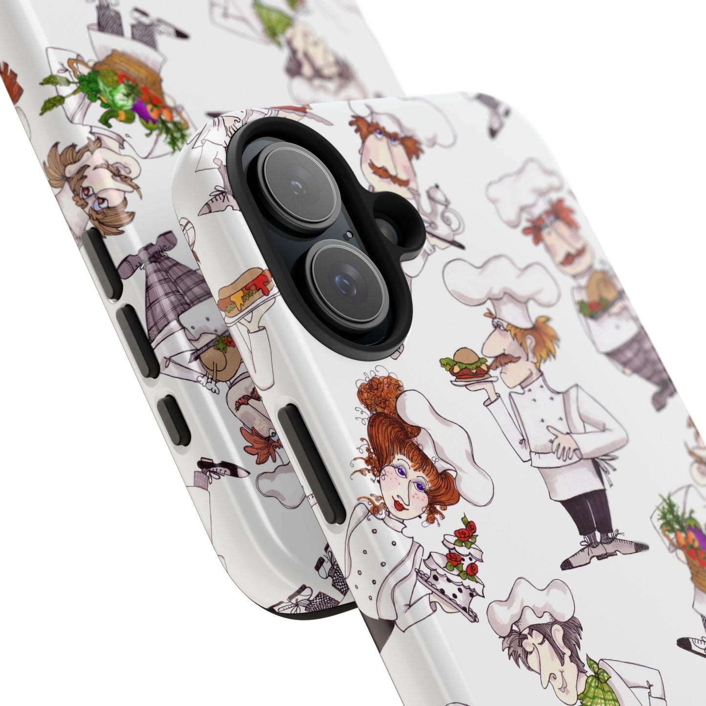 Tossed Chefs White Phone Case