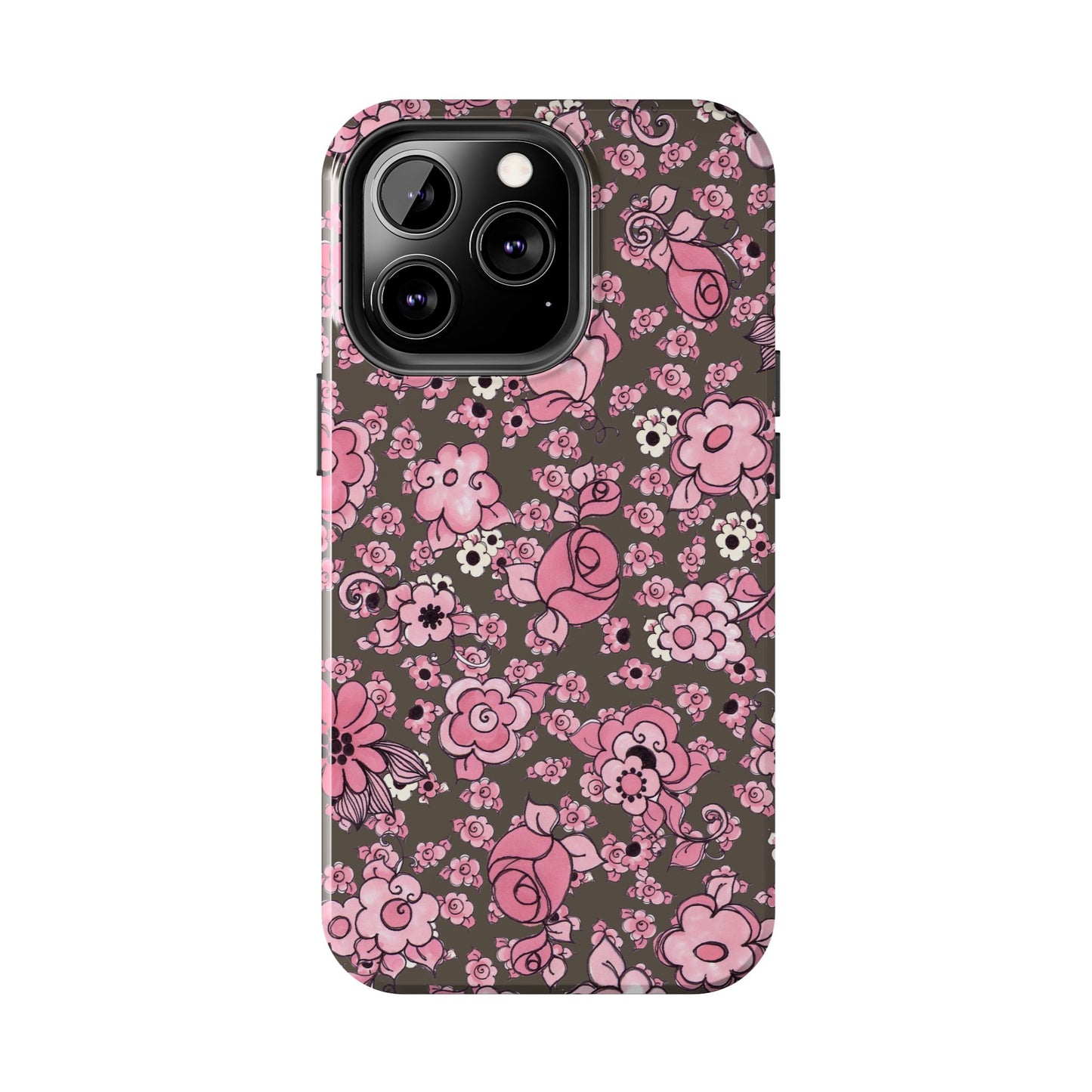 Profuse Posies Mocha Phone Case