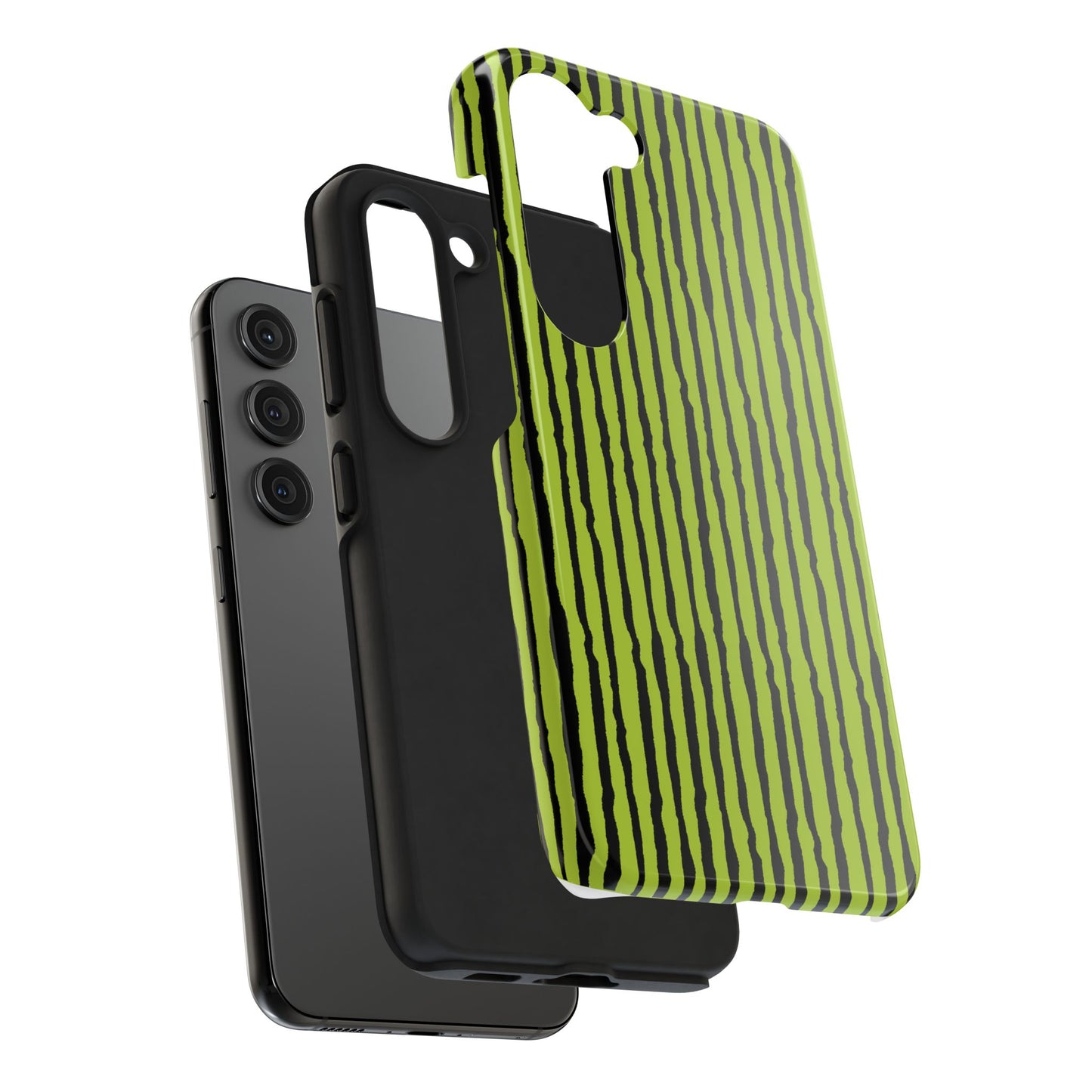 Sorta Stripe Green / Black Phone Case