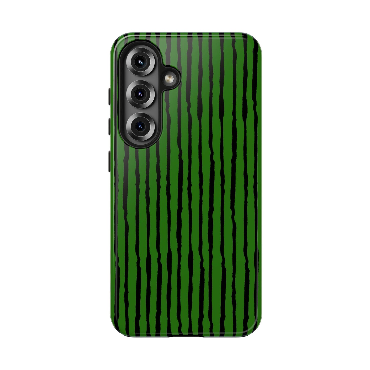 Sorta Stripe Green / Black Phone Case