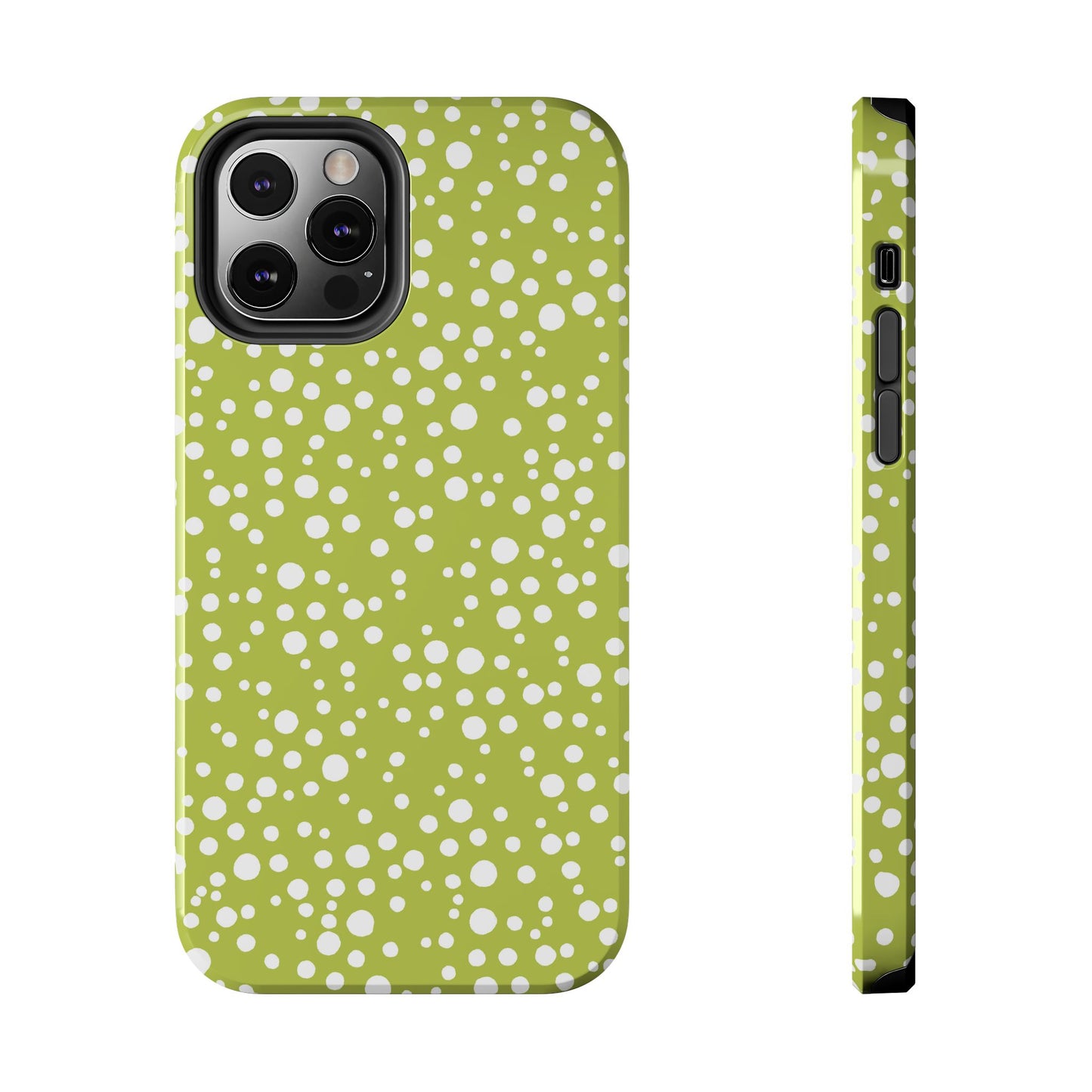 Balloon Dots Green / White Phone Case