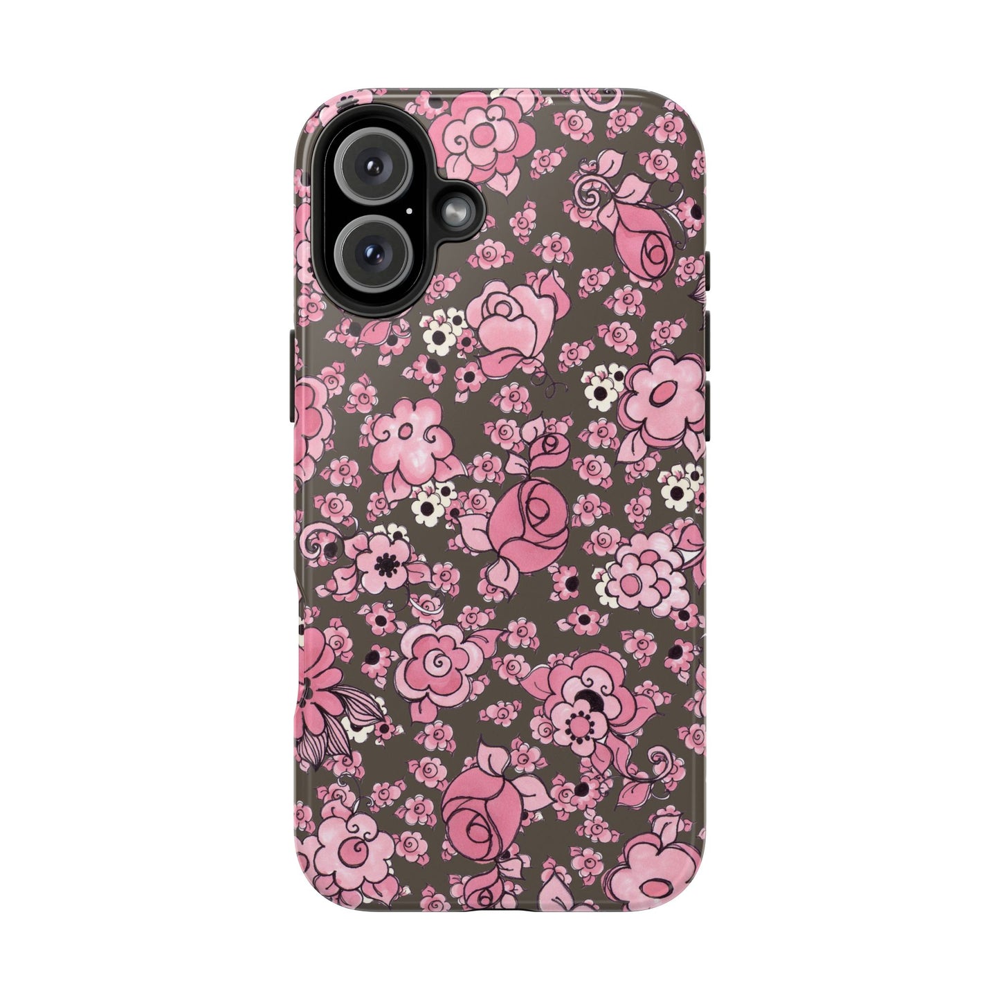 Profuse Posies Mocha Phone Case
