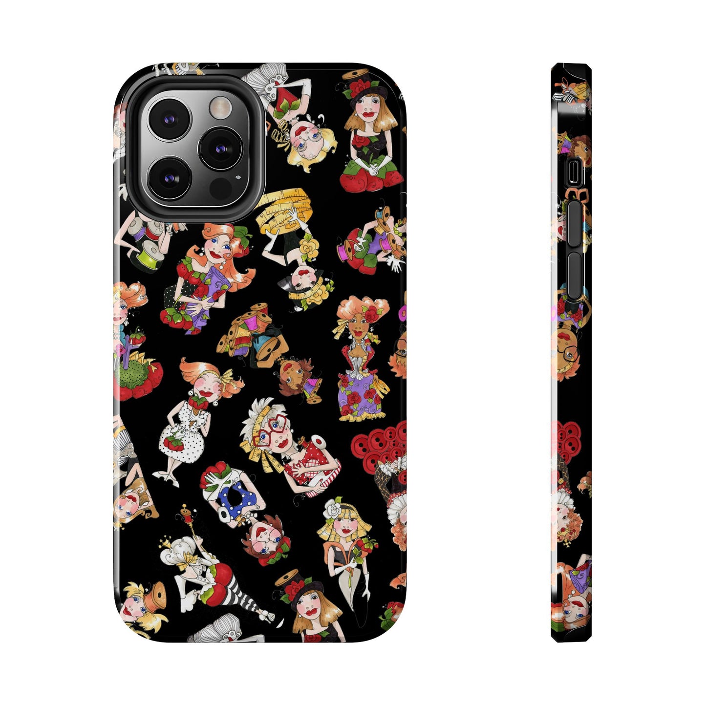 Curious Toss Black Phone Case