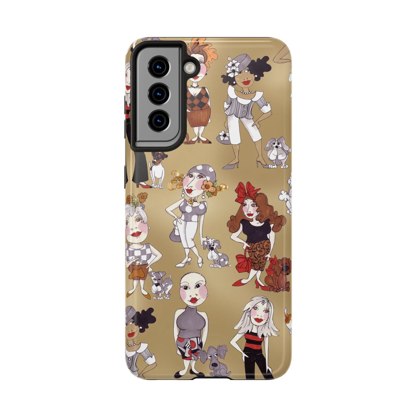 Dog Ladies Tan Phone Case