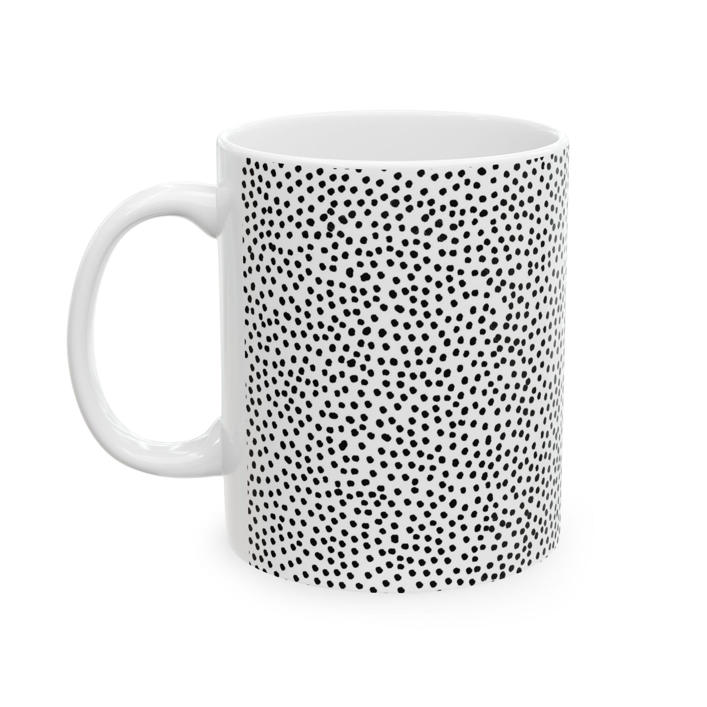 Baby Dots White / Black Cup