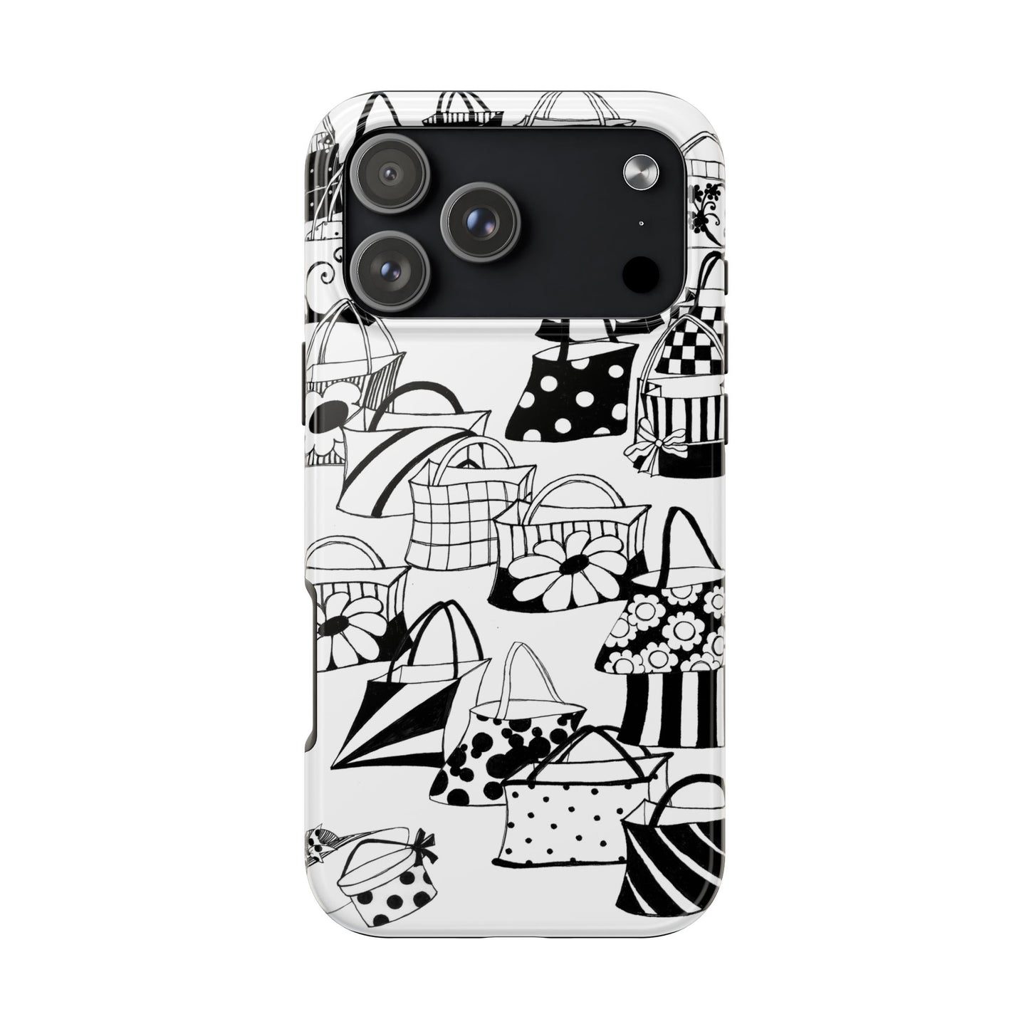 Totes White / Black Phone Case