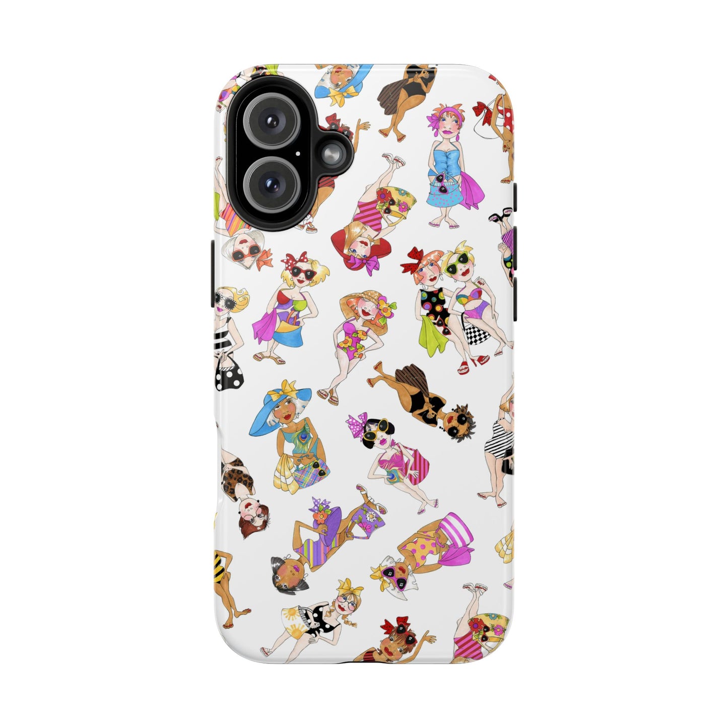 Tossed Beauties White Phone Case