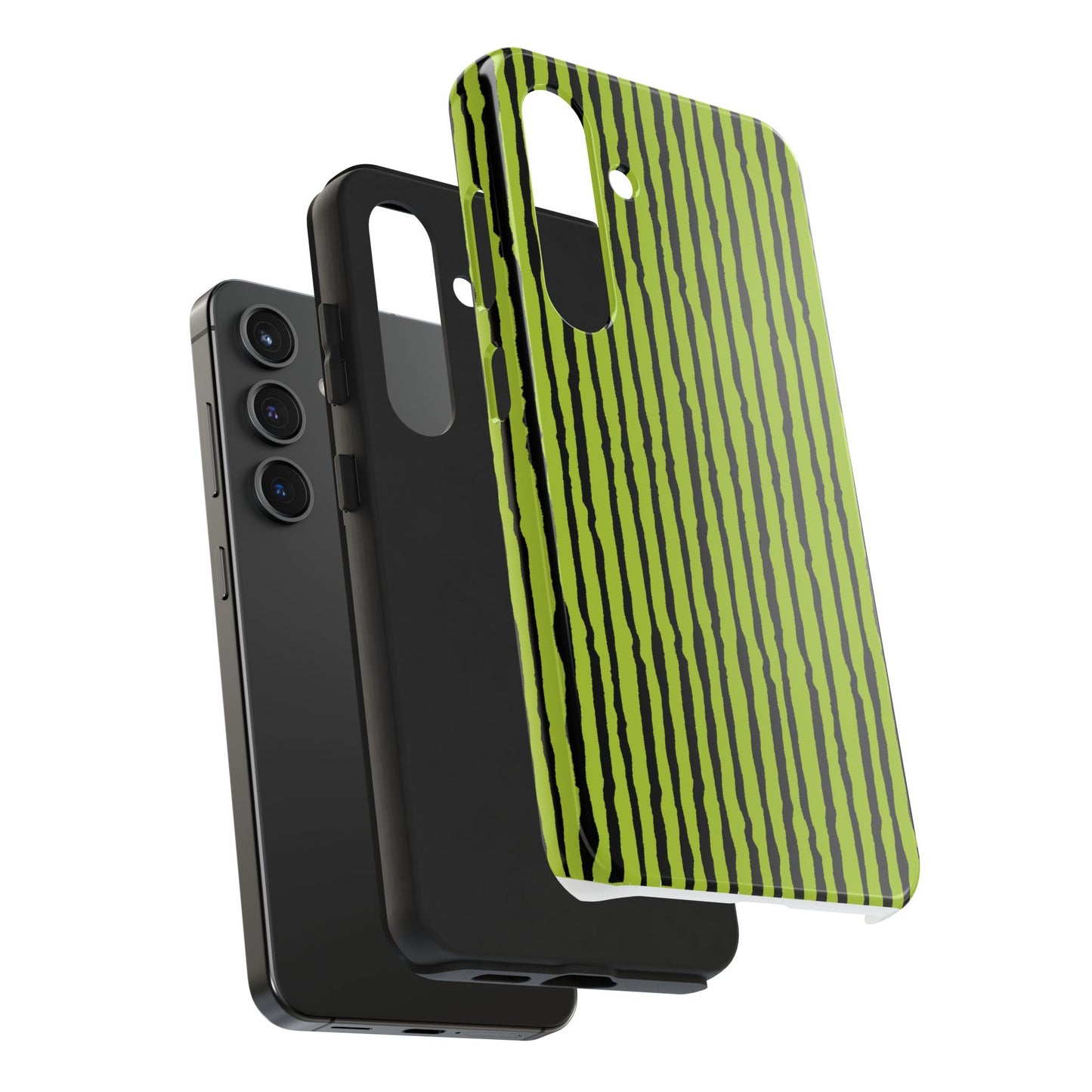 Sorta Stripe Green / Black Phone Case