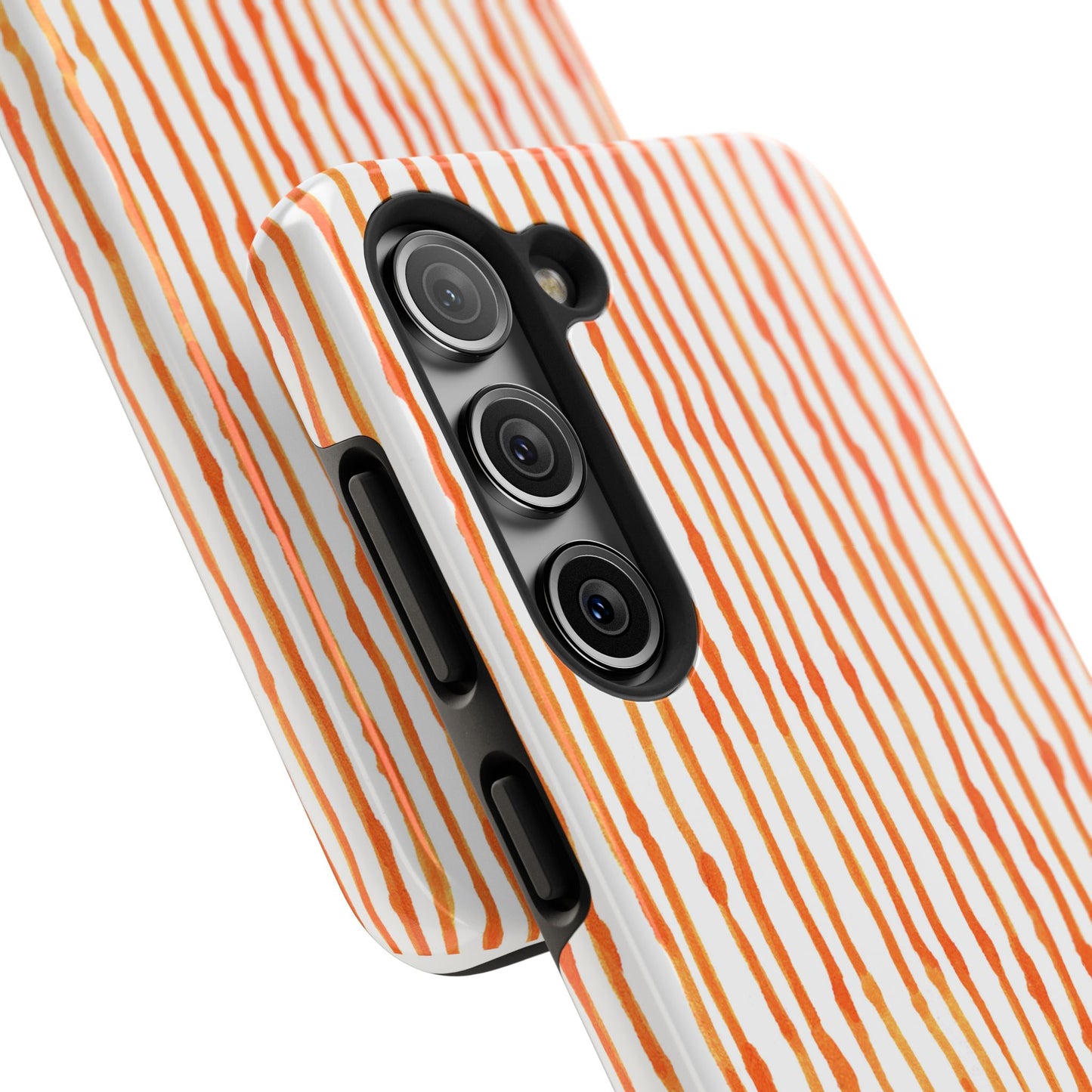 Faux Seersucker Orange / White Phone Case